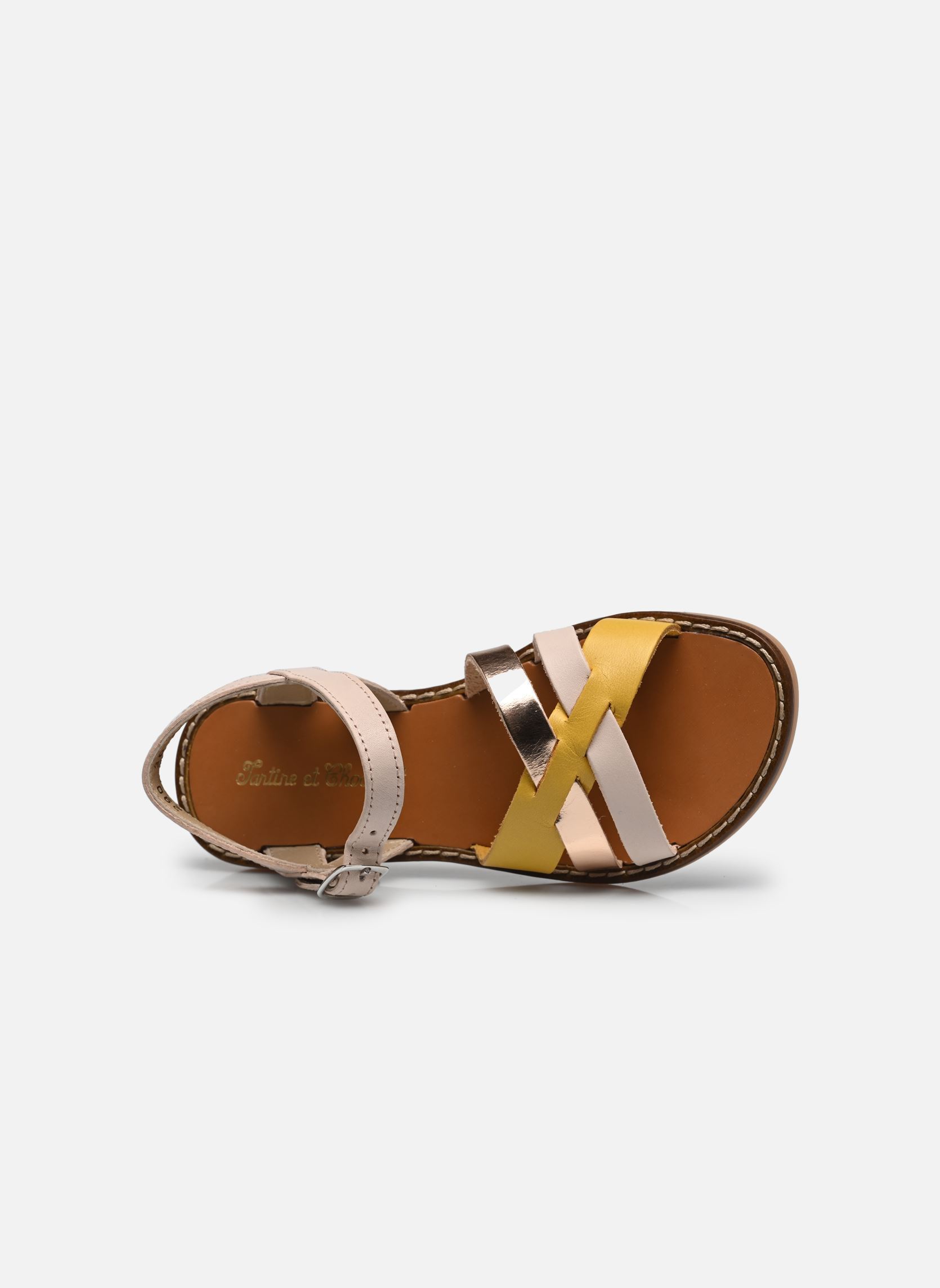 Sandalen T&C 10 CROSS meisjes wit Tartine et Chocolat Sandalen T&C 10 CROSS meisjes wit LATTE
