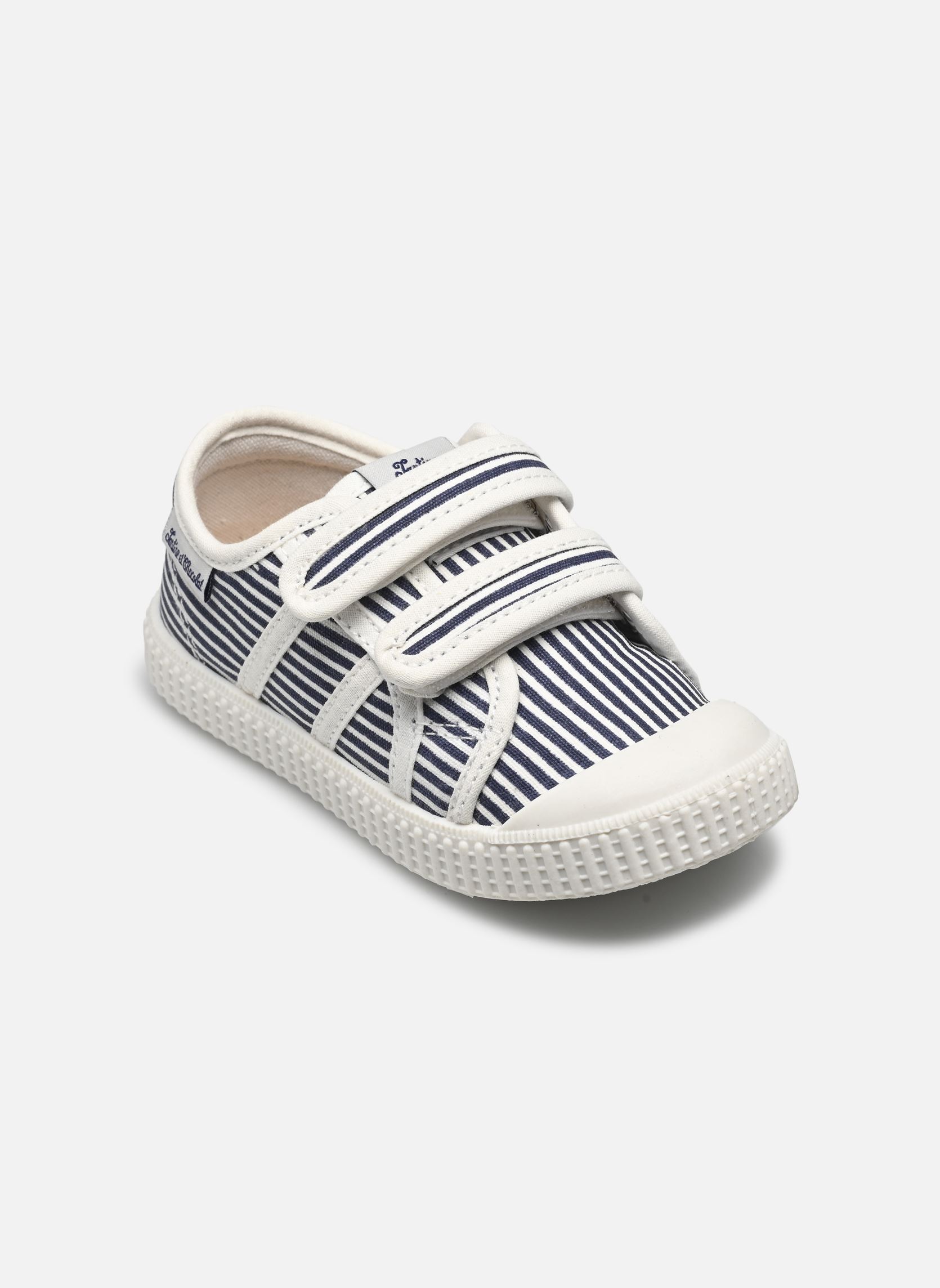 Baskets basses T&C 14 EASY bleu Tartine et Chocolat Baskets basses T&C 14 EASY bleu STRIPES BLUE