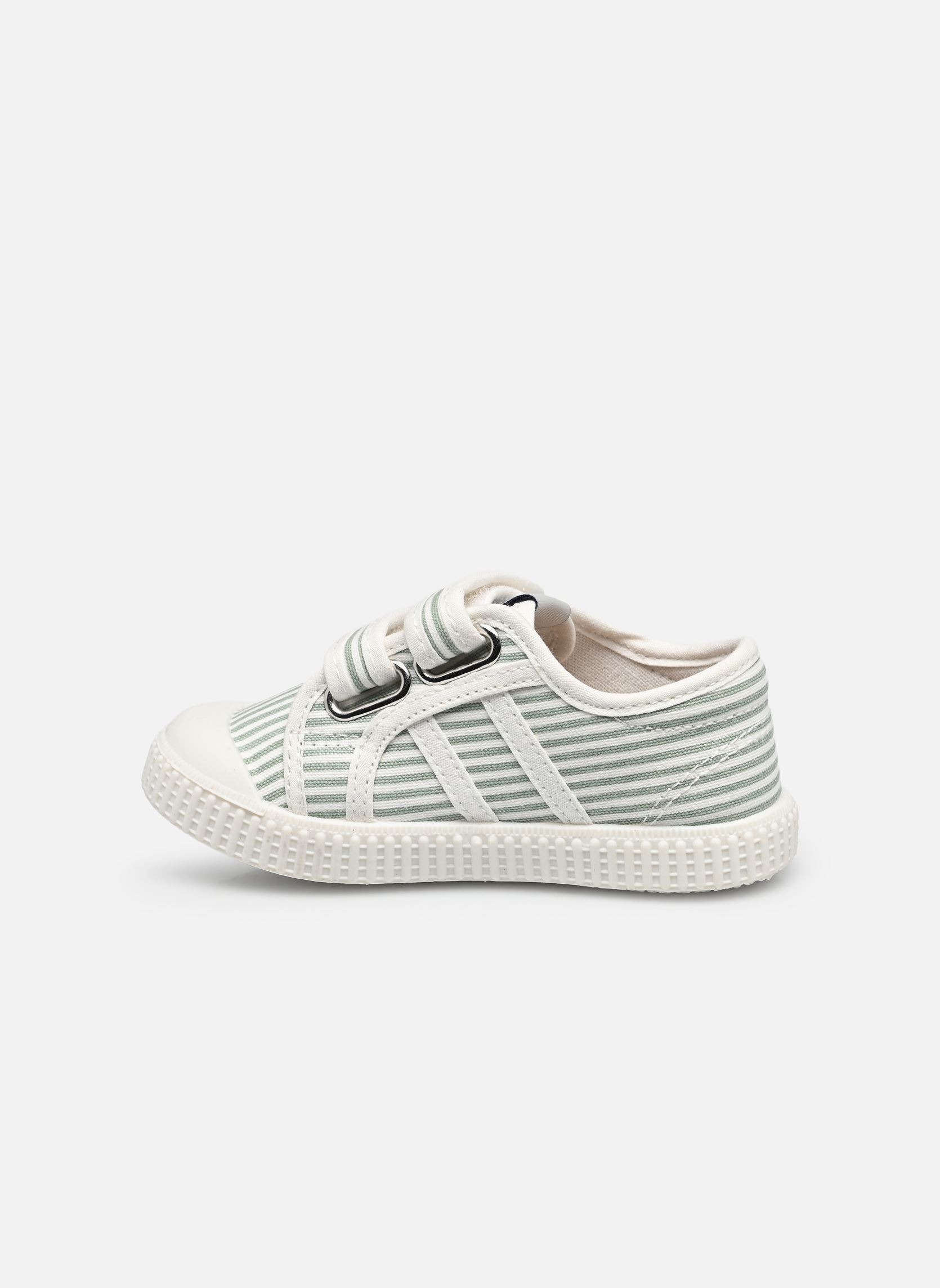 Baskets basses T&C 14 EASY garçon vert Tartine et Chocolat Baskets basses T&C 14 EASY garçon vert STRIPES SAUGE