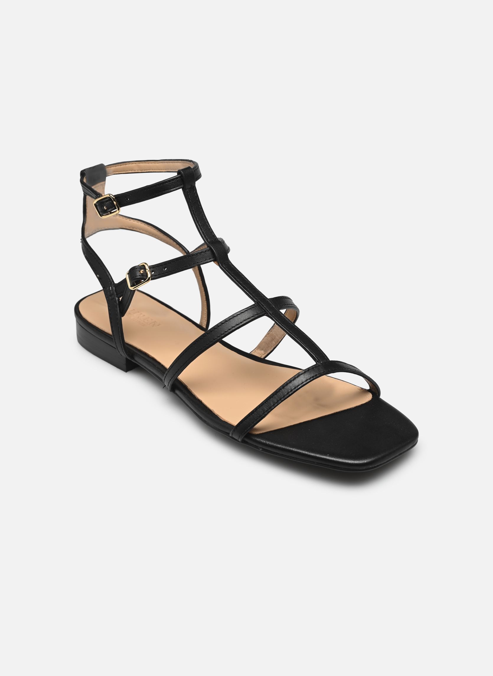Flache Sandalen Everley Gldr-Sandals-Flat Sandal damen schwarz Lauren Ralph Lauren Flache Sandalen Everley Gldr-Sandals-Flat Sandal damen schwarz BLACK