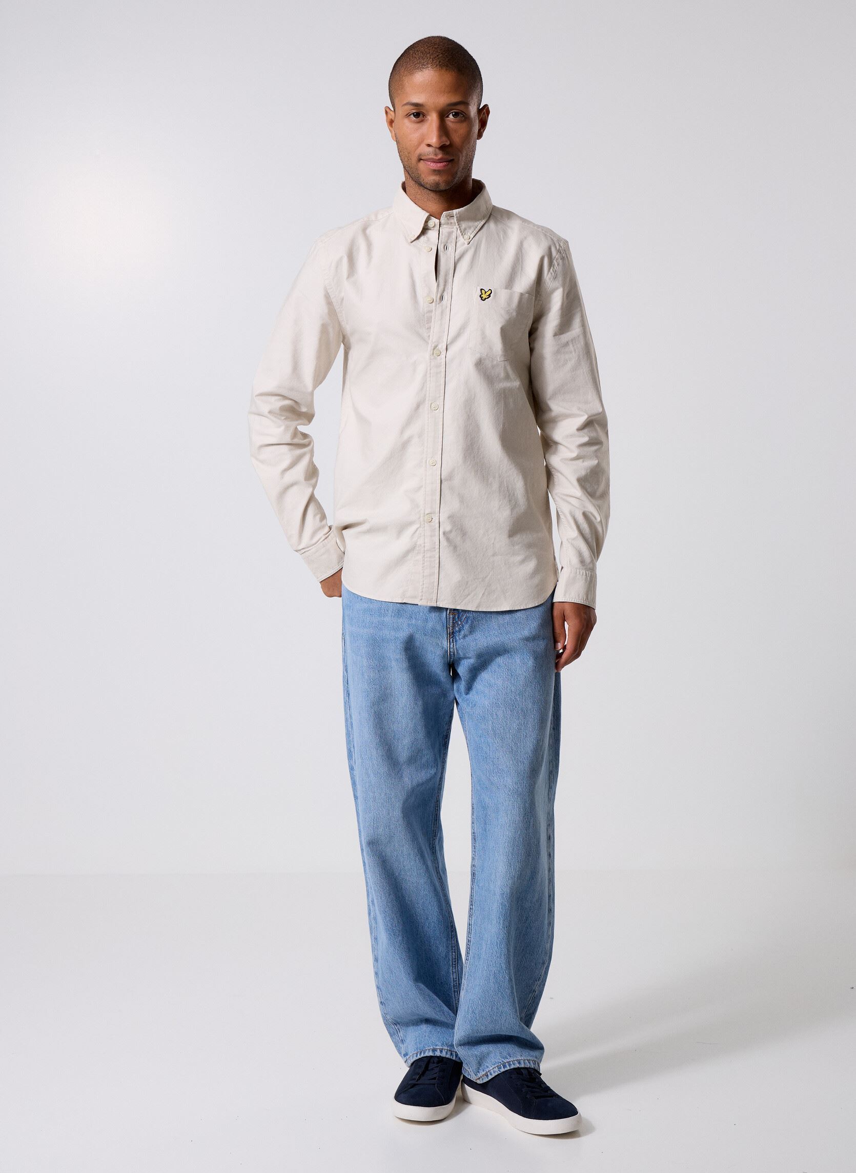 Hemden Plain Oxford Shirt heren wit Lyle & Scott Hemden Plain Oxford Shirt heren wit COVE