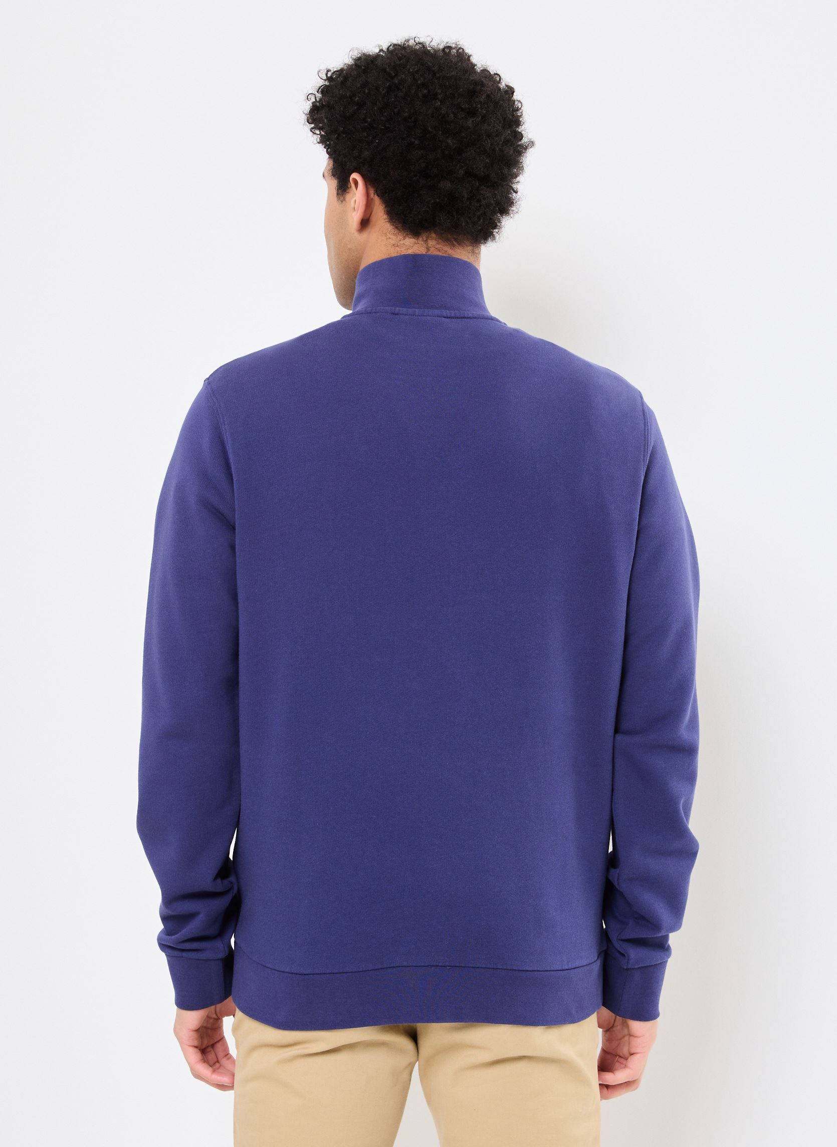 Sweaters met rits Loopback Quarter Zip Sweat heren blauw Lyle & Scott Sweaters met rits Loopback Quarter Zip Sweat heren blauw DEEP INDIGO