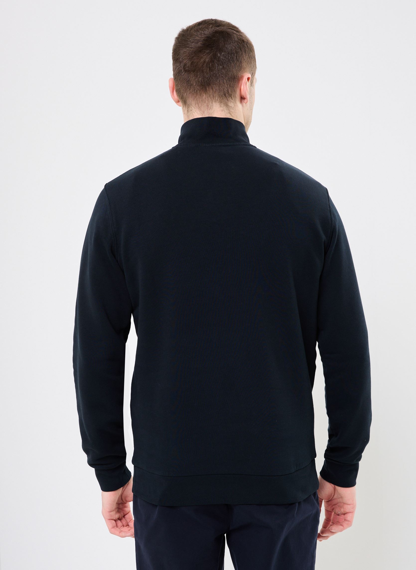 Sweaters met rits Loopback Quarter Zip Sweat heren blauw Lyle & Scott Sweaters met rits Loopback Quarter Zip Sweat heren blauw DARK NAVY