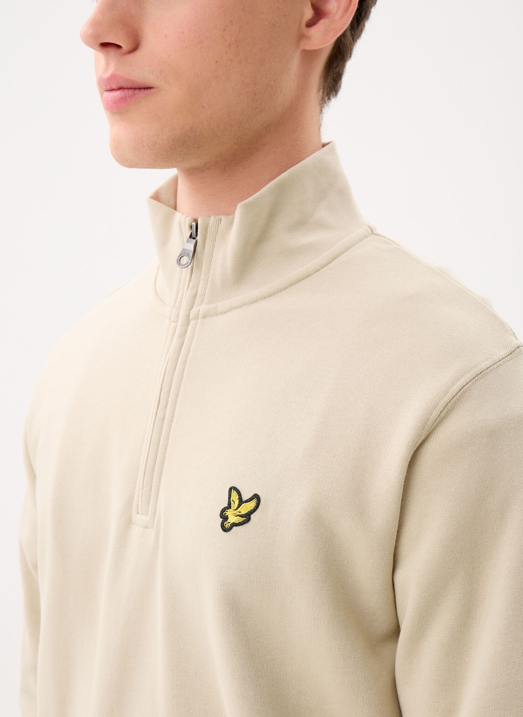 Sweatshirts mit Reißverschluss Loopback Quarter Zip Sweat herren beige Lyle & Scott Sweatshirts mit Reißverschluss Loopback Quarter Zip Sweat herren beige GREY TAUPE
