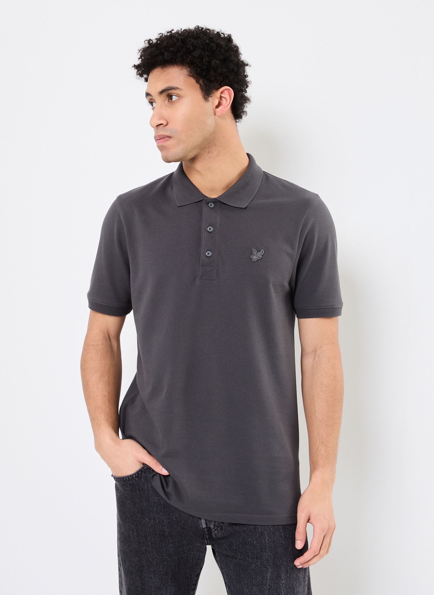 Kurzarm-Poloshirts Superfine Polo Shirt herren grau Lyle & Scott Kurzarm-Poloshirts Superfine Polo Shirt herren grau GUNMETAL
