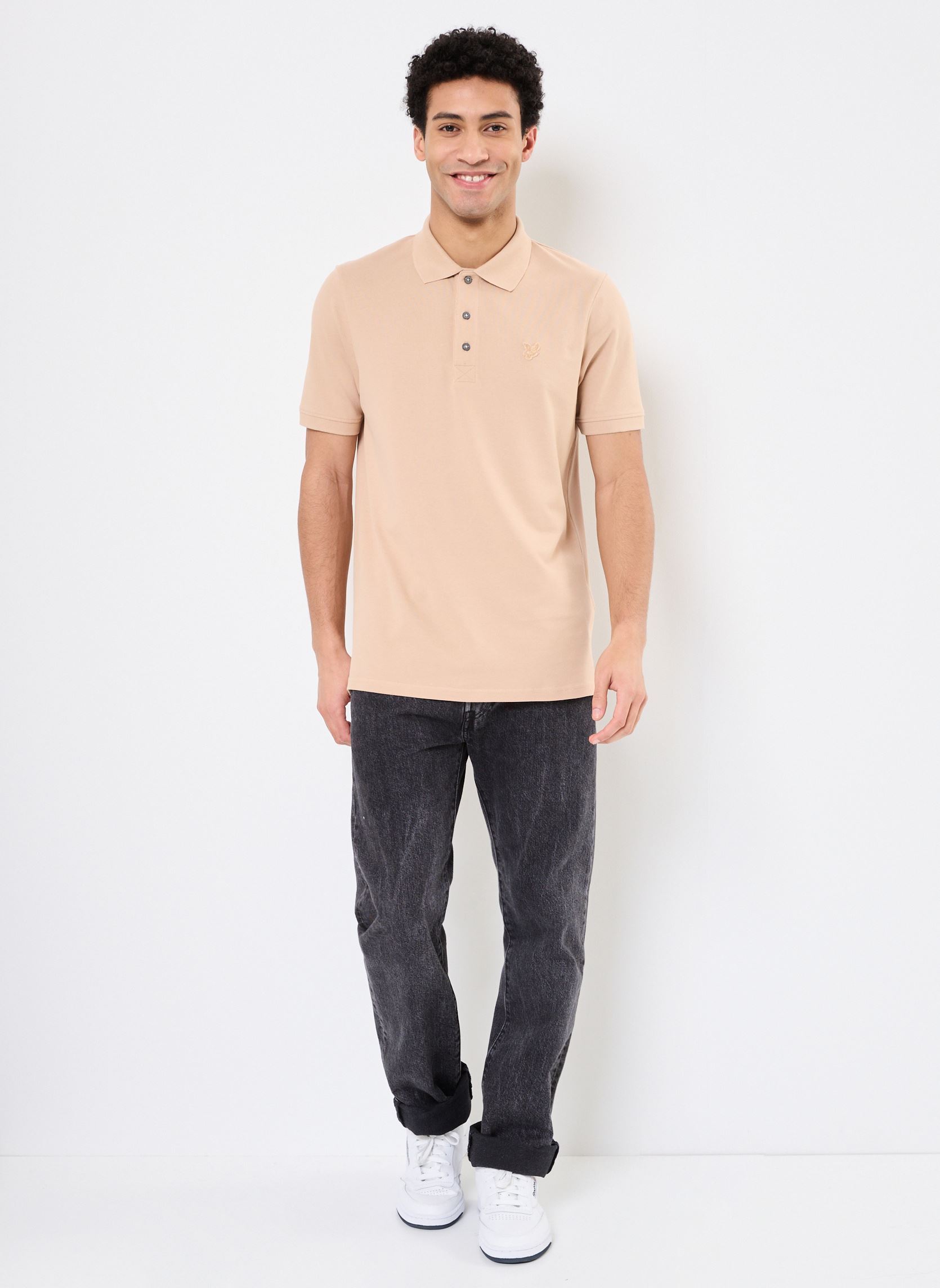 Polos de manga corta Superfine Polo Shirt hombre marrón Lyle & Scott Polos de manga corta Superfine Polo Shirt hombre marrón STEALTH BROWN