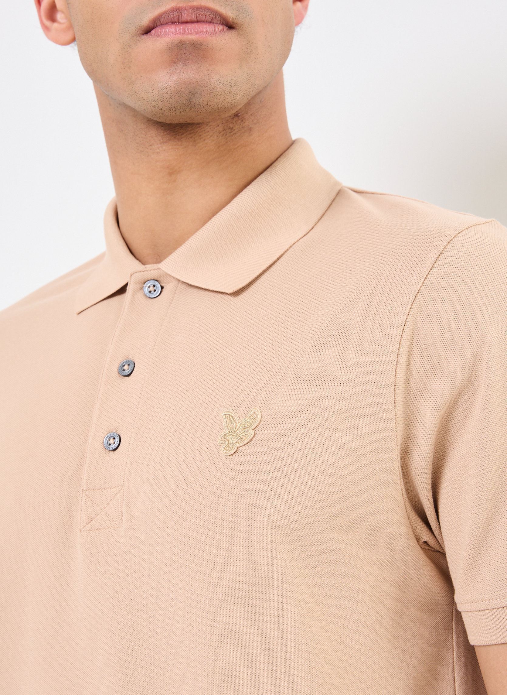 Polos de manga corta Superfine Polo Shirt hombre marrón Lyle & Scott Polos de manga corta Superfine Polo Shirt hombre marrón STEALTH BROWN