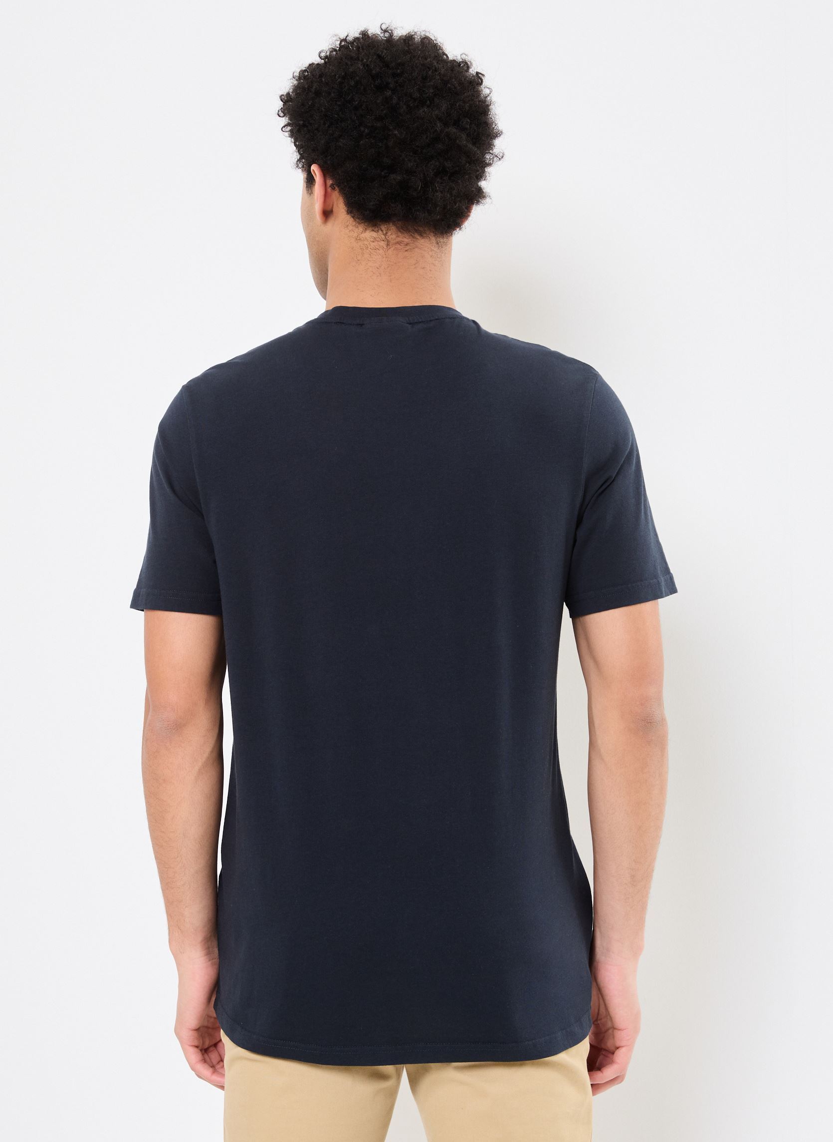 Tee-shirts manches courtes Superfine V Neck T-Shirt homme bleu Lyle & Scott Tee-shirts manches courtes Superfine V Neck T-Shirt homme bleu DARK NAVY