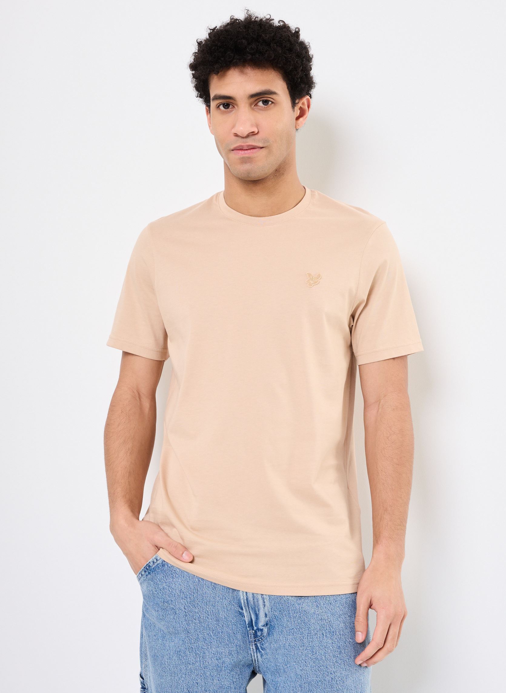 Tee-shirts manches courtes Superfine T-Shirt homme marron Lyle & Scott Tee-shirts manches courtes Superfine T-Shirt homme marron STEALTH BROWN
