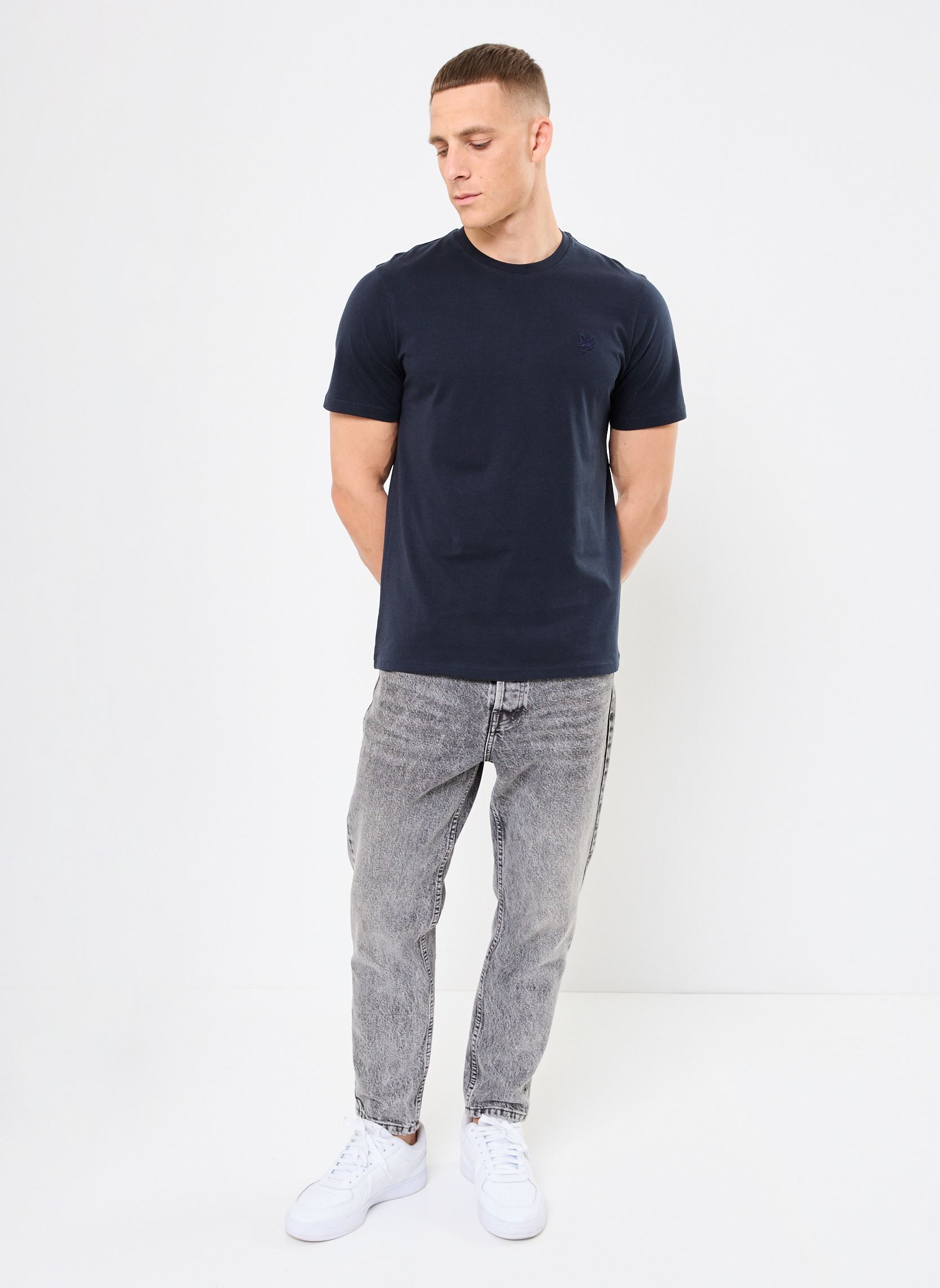 Tee-shirts manches courtes Superfine T-Shirt homme bleu Lyle & Scott Tee-shirts manches courtes Superfine T-Shirt homme bleu DARK NAVY