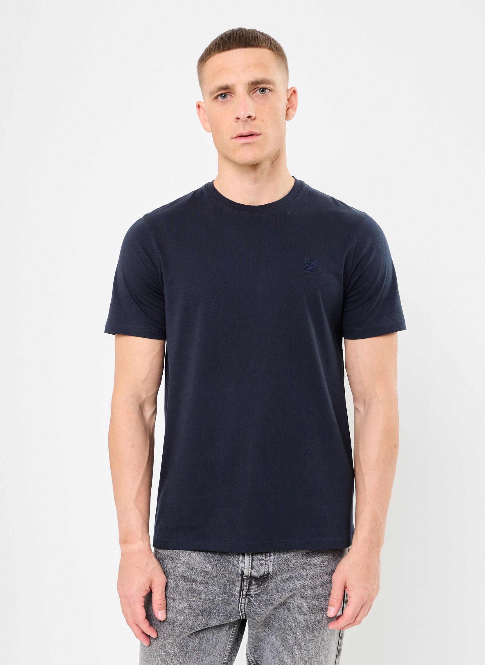 Tee-shirts manches courtes Superfine T-Shirt homme bleu Lyle & Scott Tee-shirts manches courtes Superfine T-Shirt homme bleu DARK NAVY