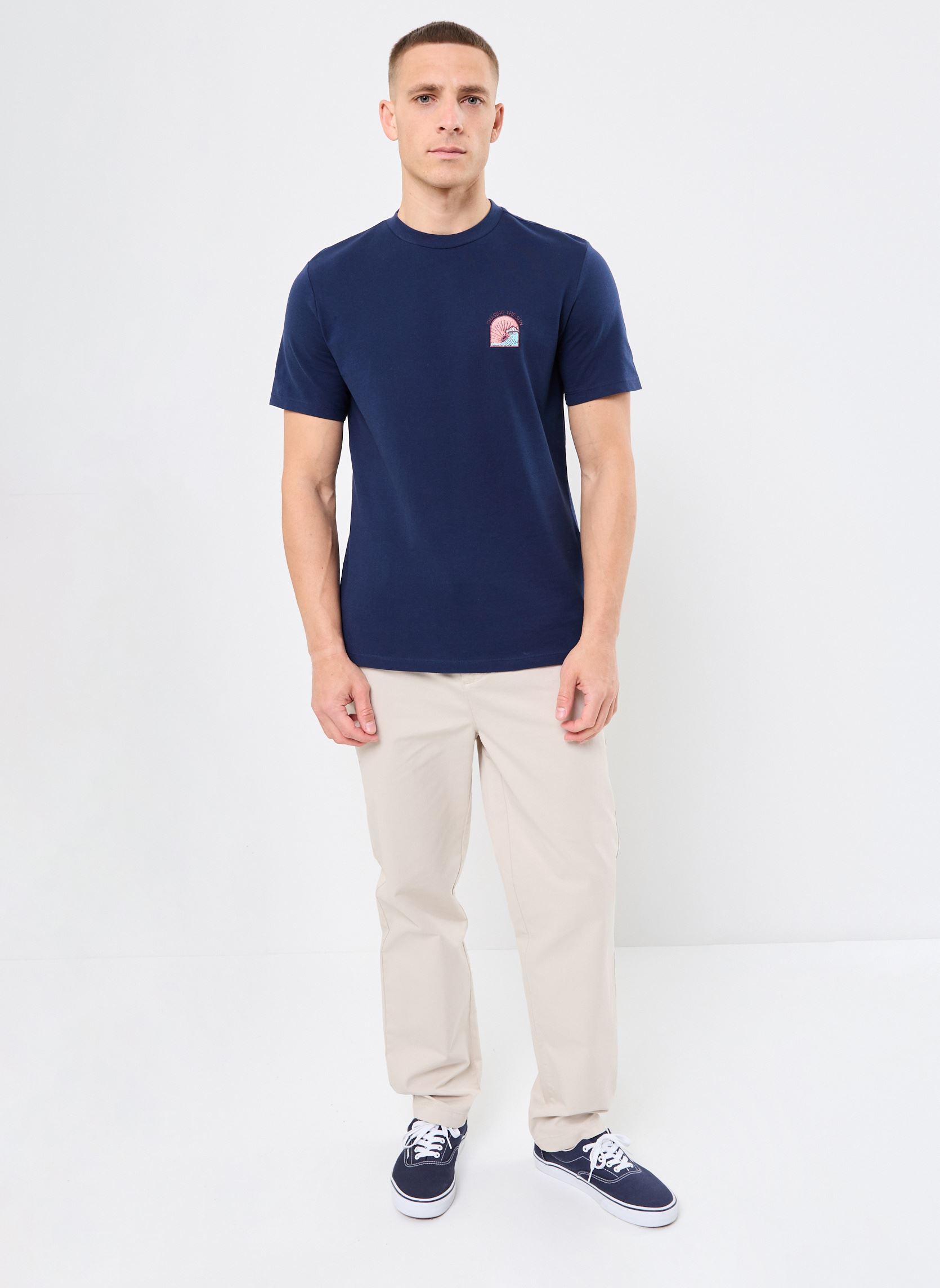 Pantalons chino Drawstring Tapered Chino homme beige Lyle & Scott Pantalons chino Drawstring Tapered Chino homme beige COVE