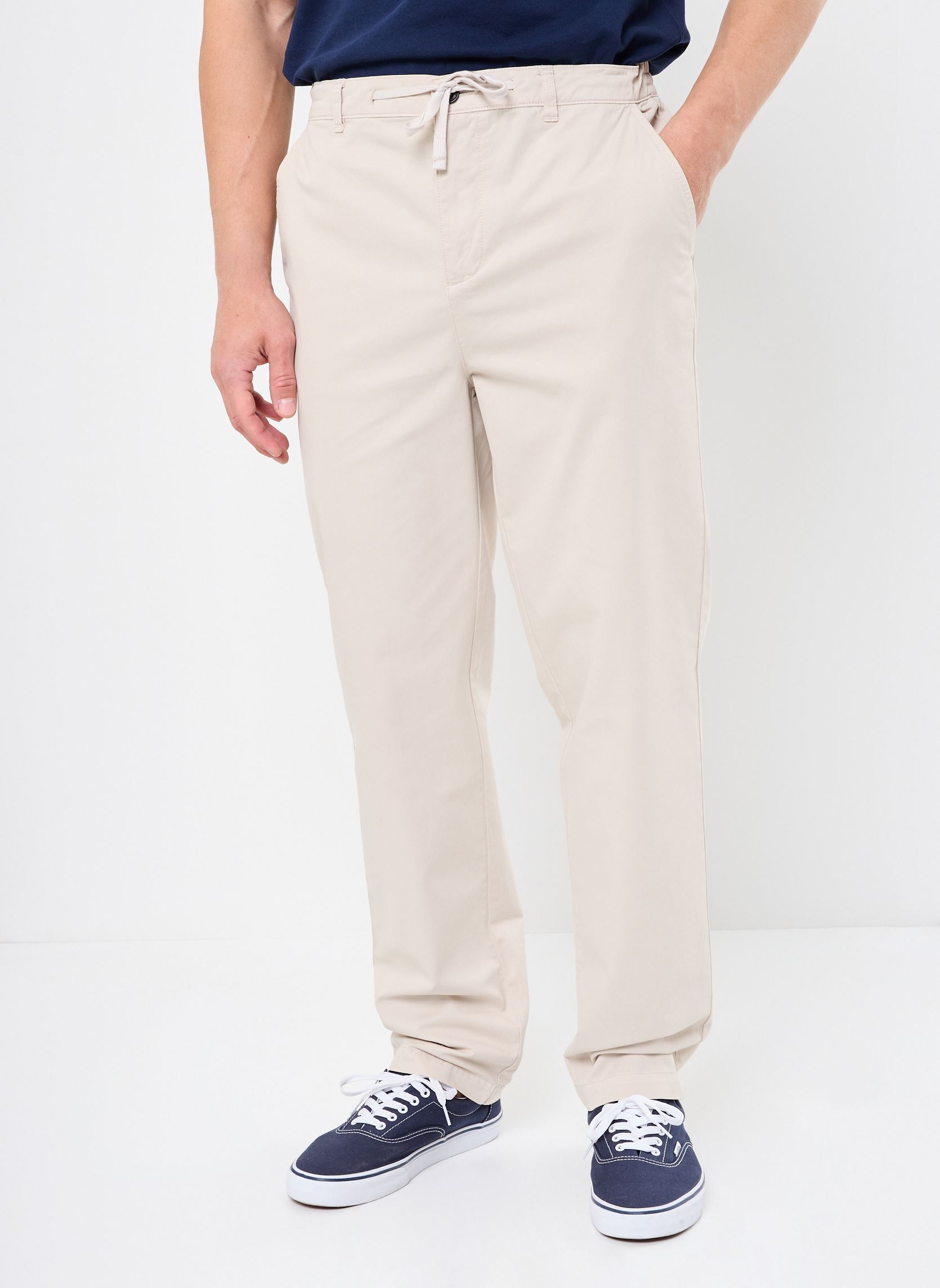Pantalons chino Drawstring Tapered Chino homme beige Lyle & Scott Pantalons chino Drawstring Tapered Chino homme beige COVE
