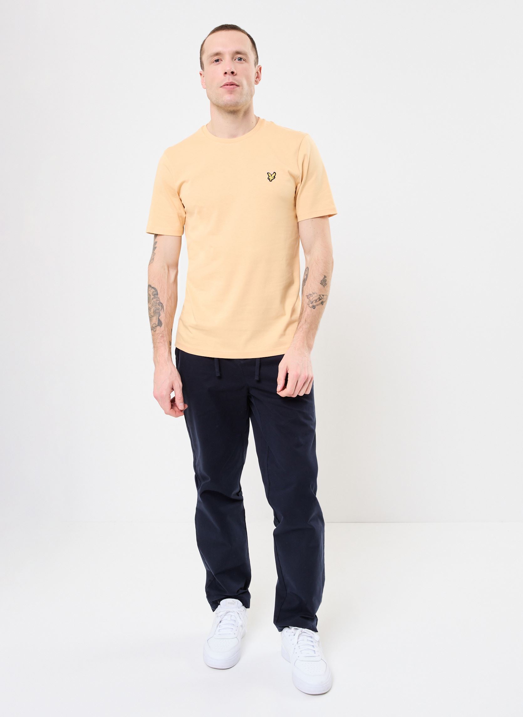 Pantaloni chino Drawstring Tapered Chino uomo blu Lyle & Scott Pantaloni chino Drawstring Tapered Chino uomo blu DARK NAVY