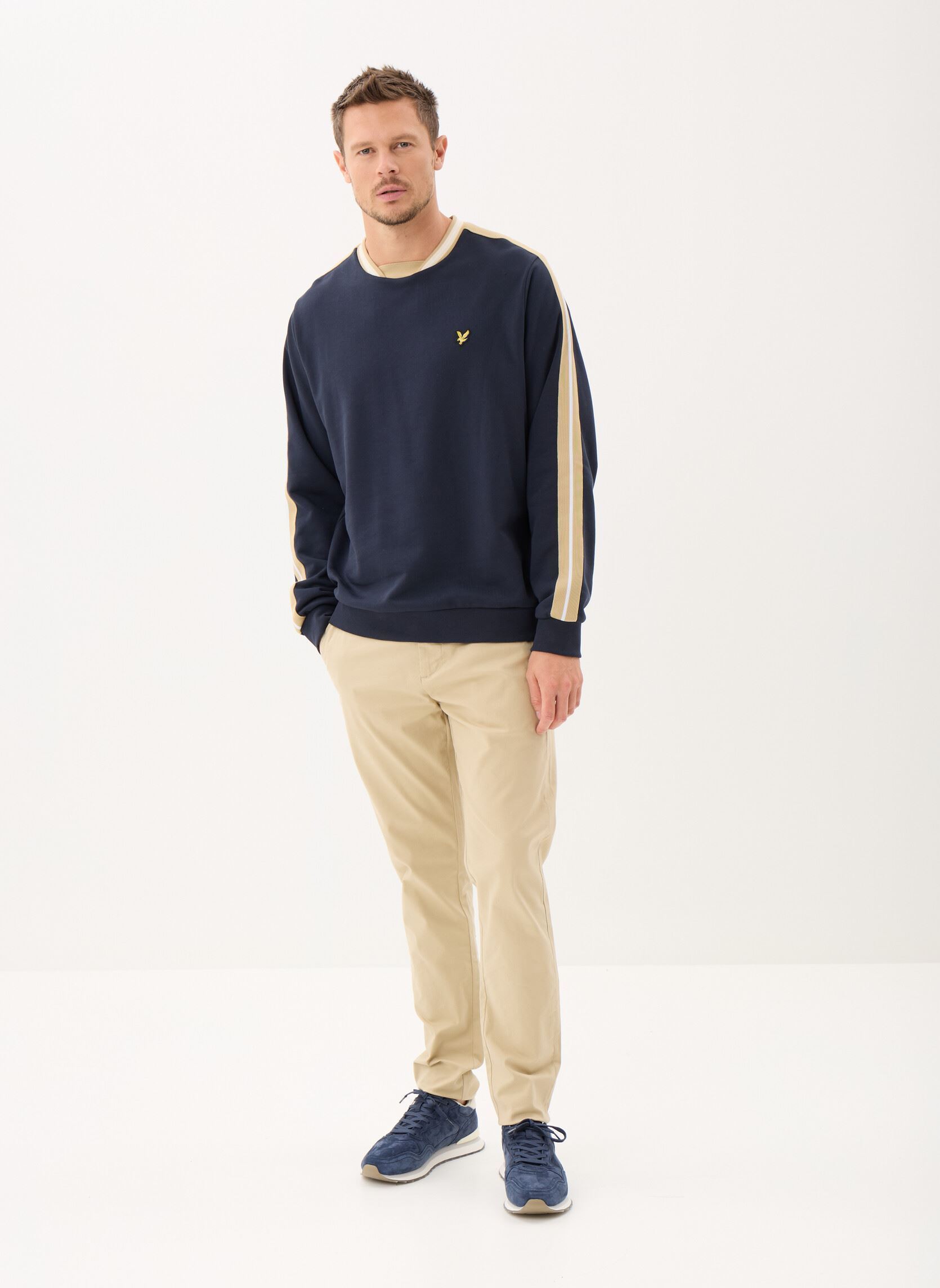 Lyle & Scott Sweater Grijs heren (CREW NECK SWEATSHIRT - ML424VOG.T28) - GL Sport (Sluis