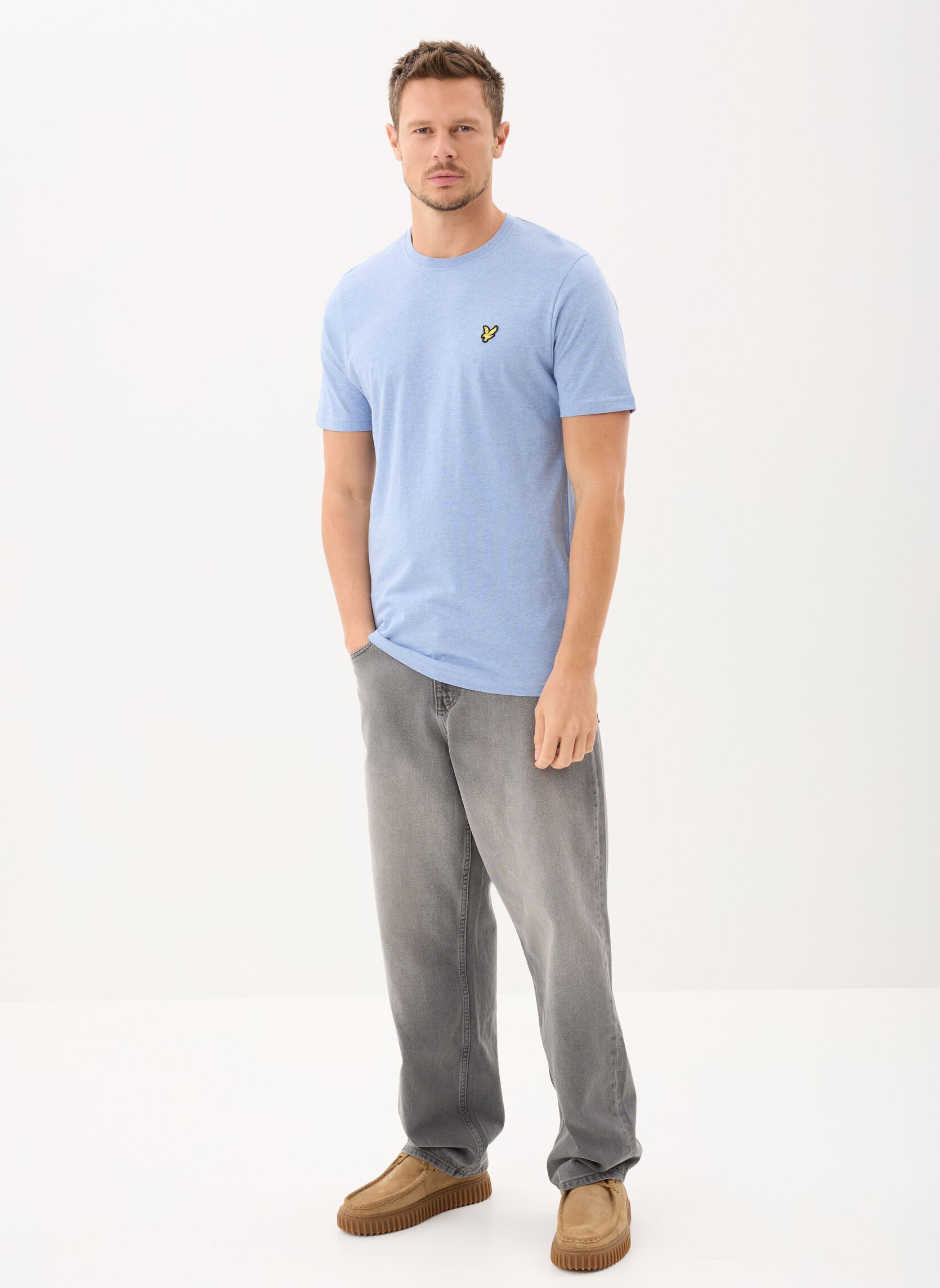 Tee-shirts manches courtes Heather T-Shirt homme bleu Lyle & Scott Tee-shirts manches courtes Heather T-Shirt homme bleu FRESH WATER MARL
