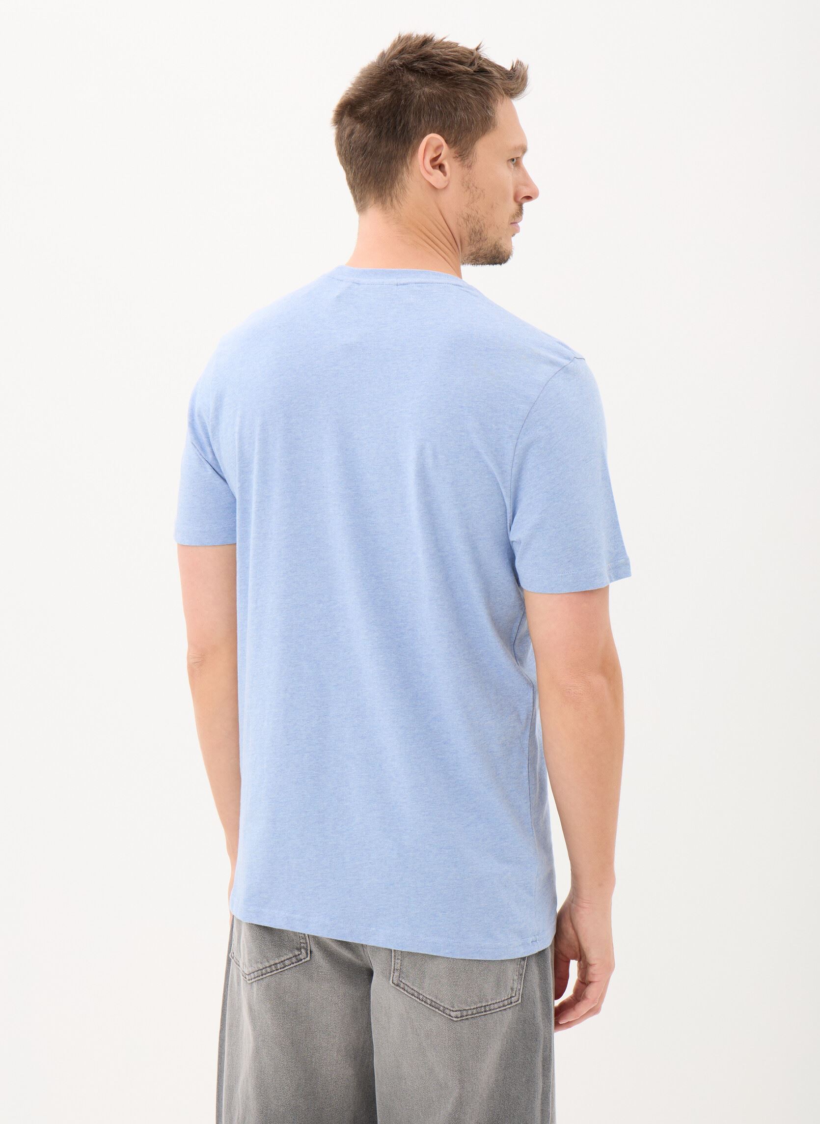 Tee-shirts manches courtes Heather T-Shirt homme bleu Lyle & Scott Tee-shirts manches courtes Heather T-Shirt homme bleu FRESH WATER MARL