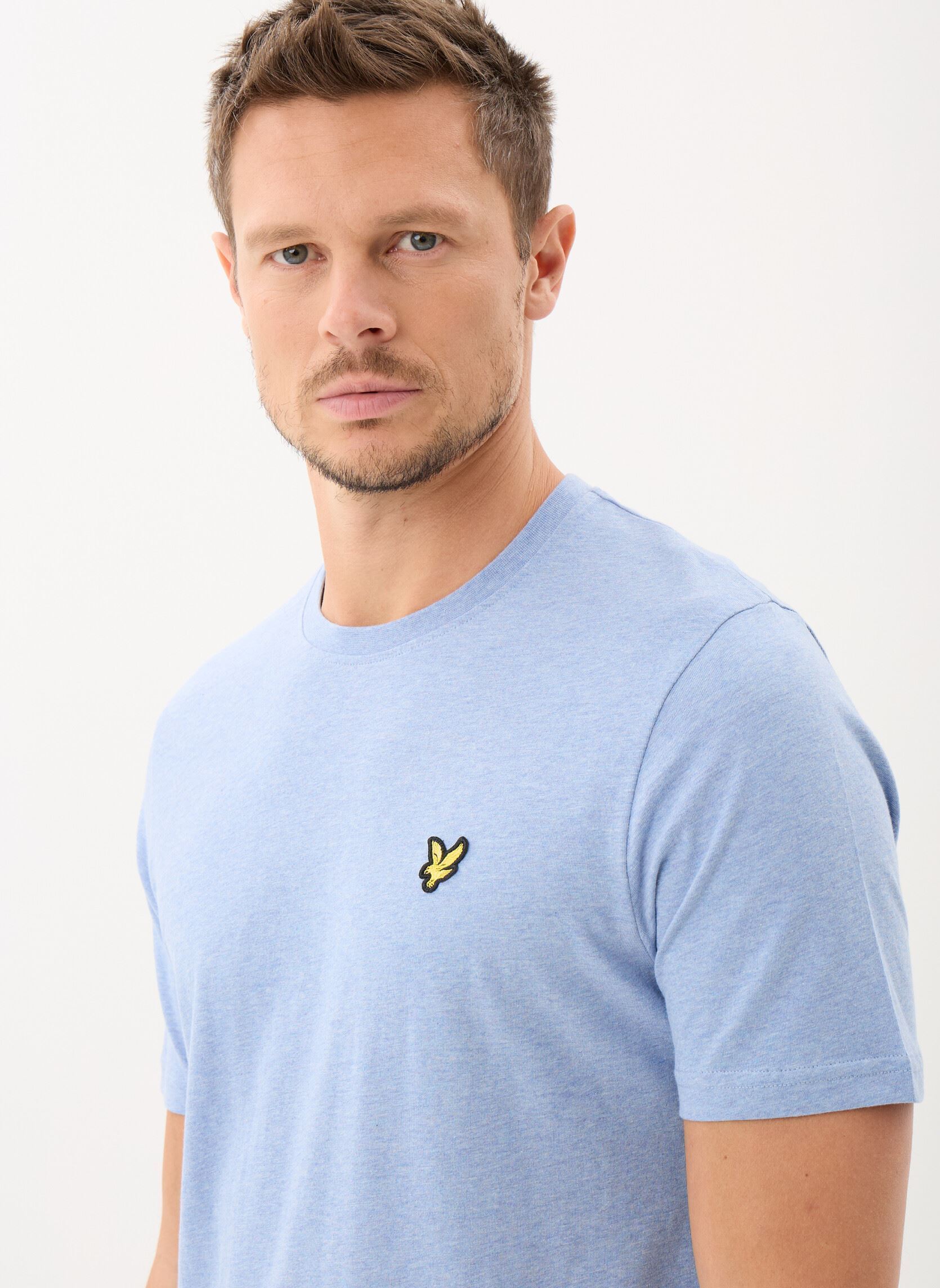 Tee-shirts manches courtes Heather T-Shirt homme bleu Lyle & Scott Tee-shirts manches courtes Heather T-Shirt homme bleu FRESH WATER MARL