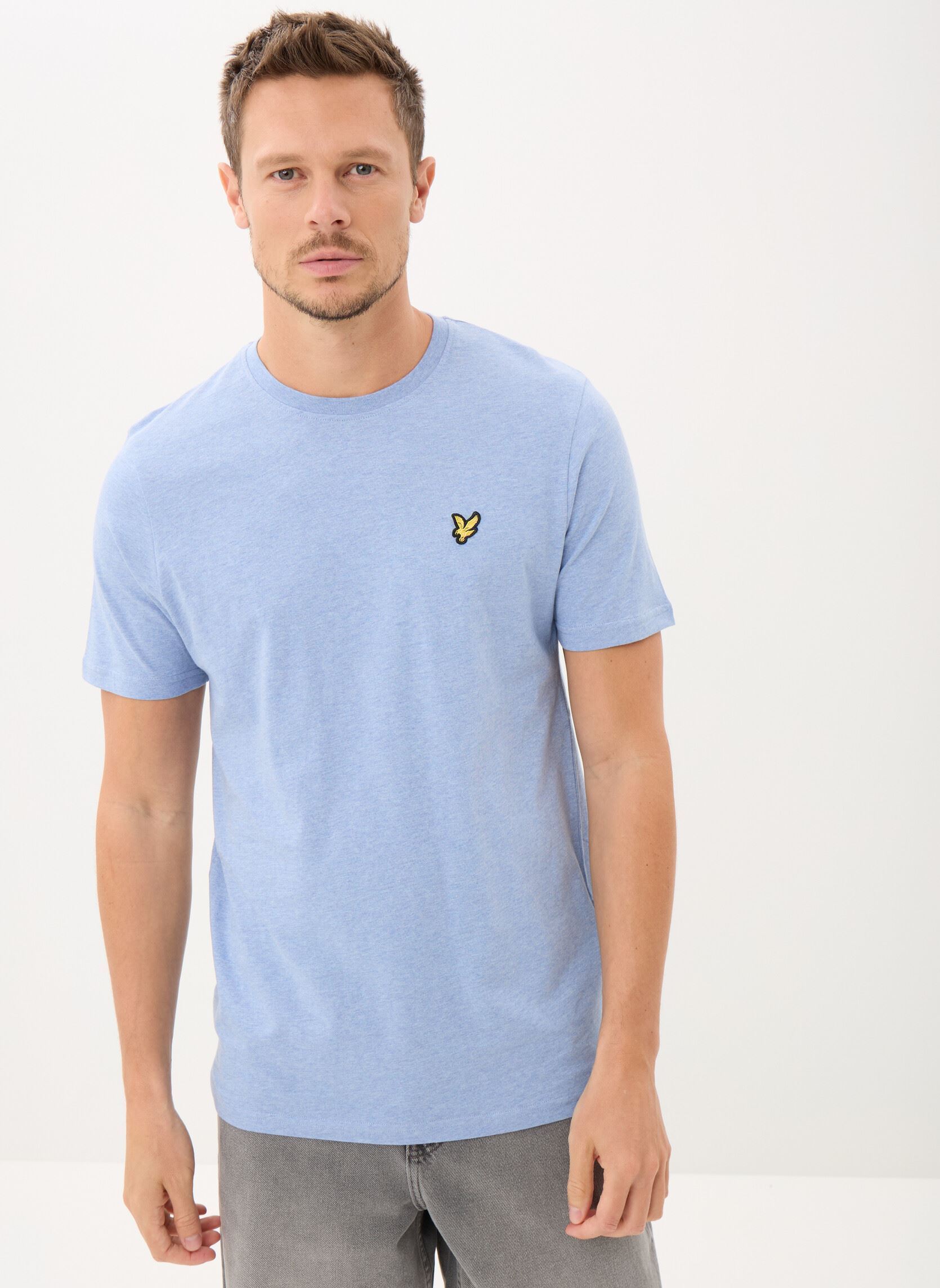 Tee-shirts manches courtes Heather T-Shirt homme bleu Lyle & Scott Tee-shirts manches courtes Heather T-Shirt homme bleu FRESH WATER MARL