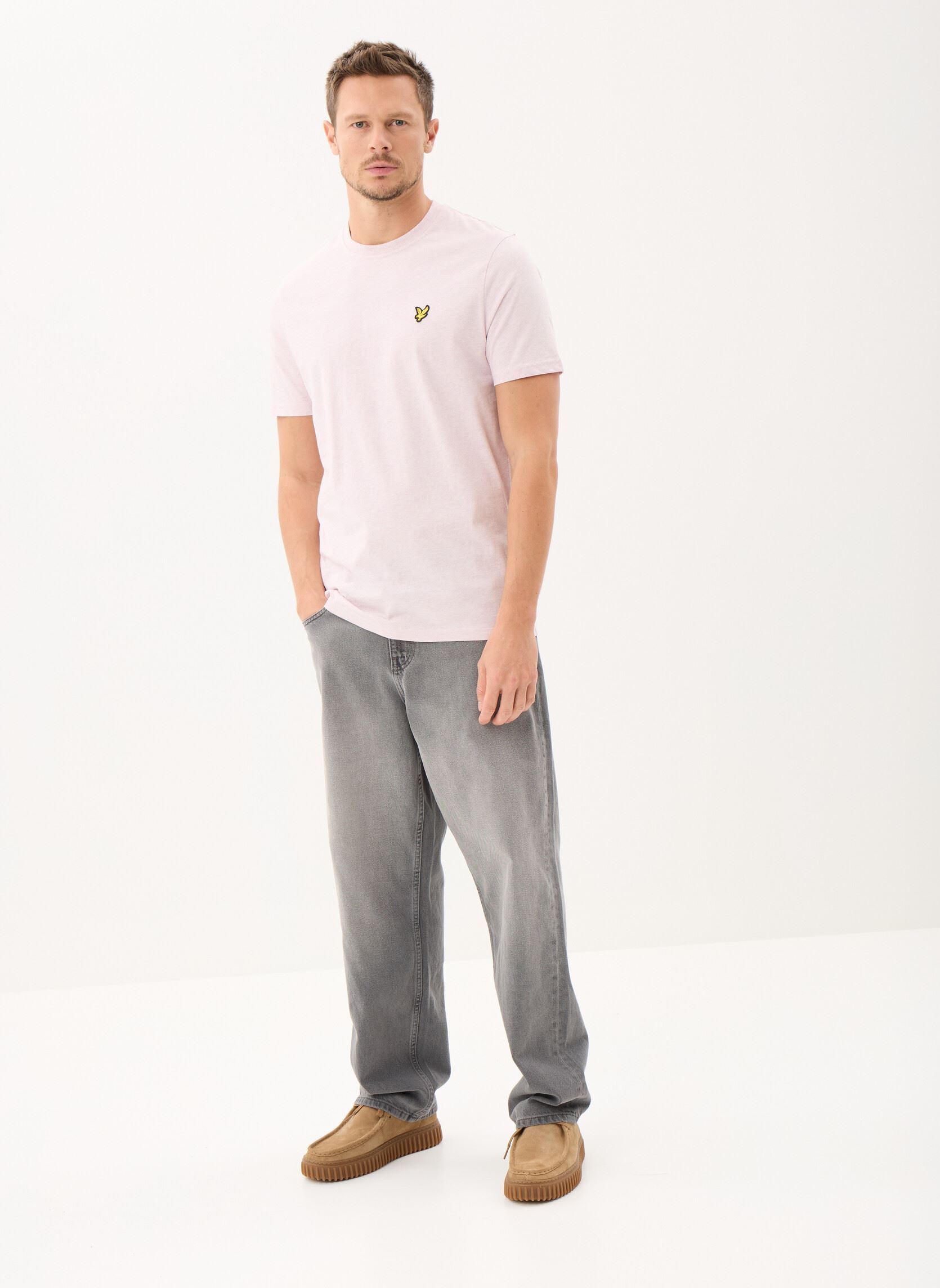 Tee-shirts manches courtes Heather T-Shirt homme rose Lyle & Scott Tee-shirts manches courtes Heather T-Shirt homme rose IRIS MARL