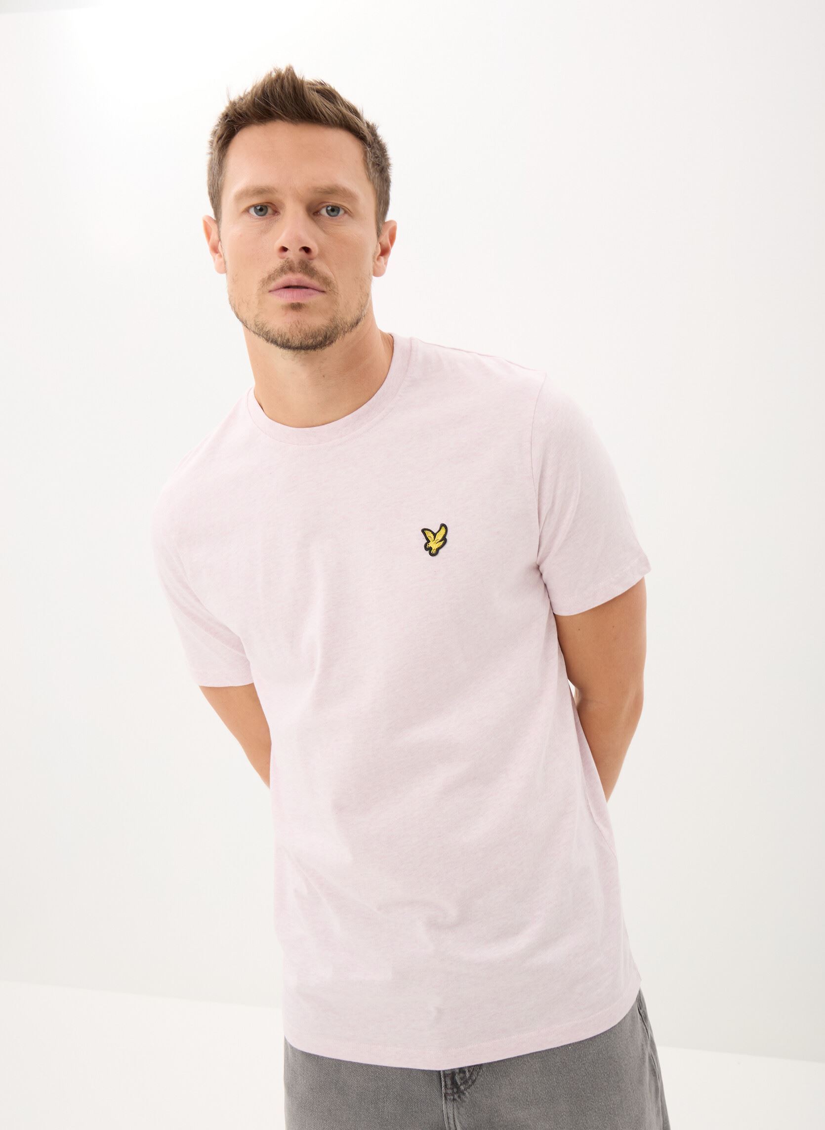 Tee-shirts manches courtes Heather T-Shirt homme rose Lyle & Scott Tee-shirts manches courtes Heather T-Shirt homme rose IRIS MARL