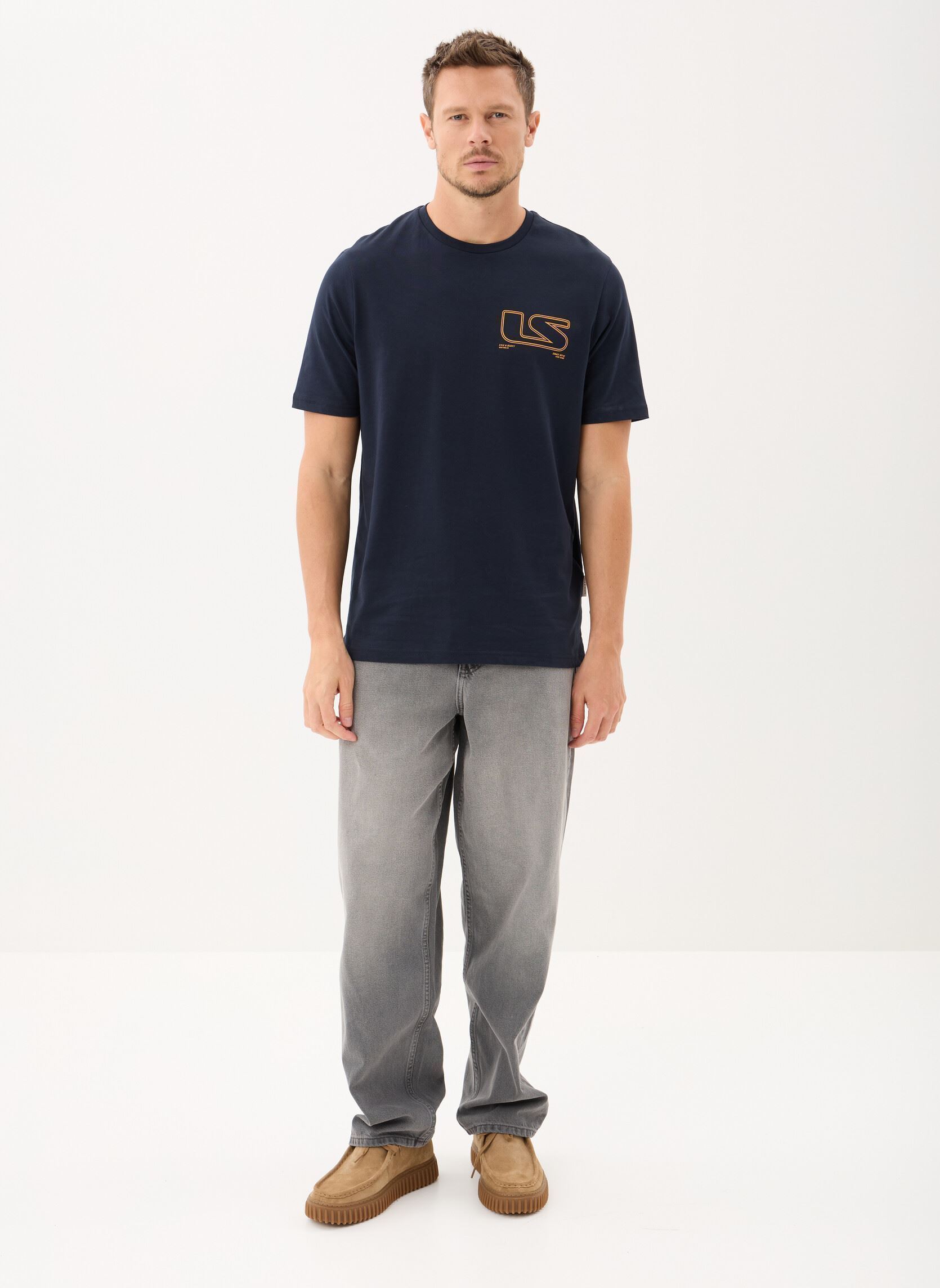 Tee-shirts manches courtes Polaroid Graphic T-Shirt homme bleu Lyle & Scott Tee-shirts manches courtes Polaroid Graphic T-Shirt homme bleu DARK NAVY