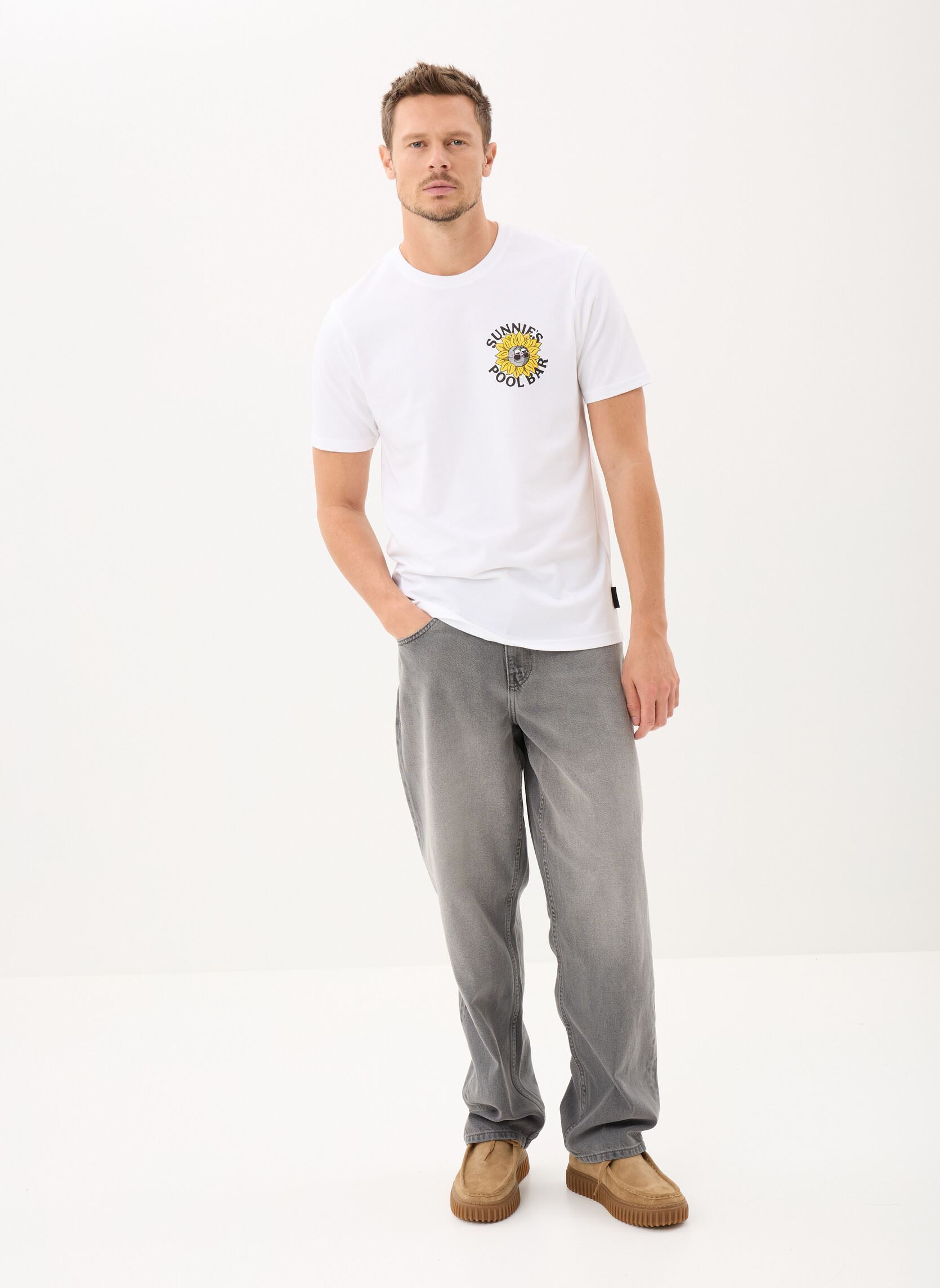 Tee-shirts manches courtes Sunnies Pool Bar Graphic T-Shirt homme blanc Lyle & Scott Tee-shirts manches courtes Sunnies Pool Bar Graphic T-Shirt homme blanc WHITE