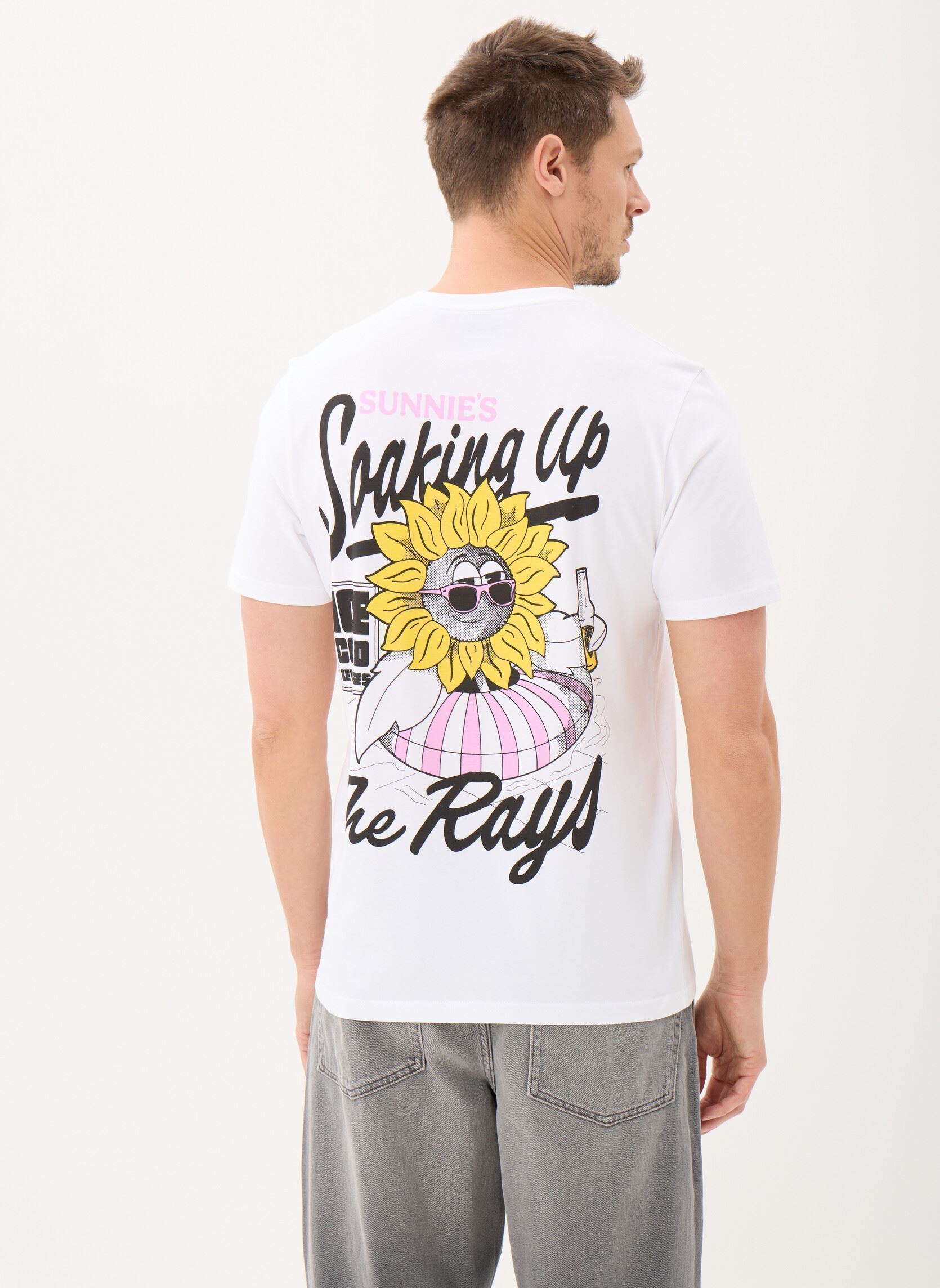 Tee-shirts manches courtes Sunnies Pool Bar Graphic T-Shirt homme blanc Lyle & Scott Tee-shirts manches courtes Sunnies Pool Bar Graphic T-Shirt homme blanc WHITE
