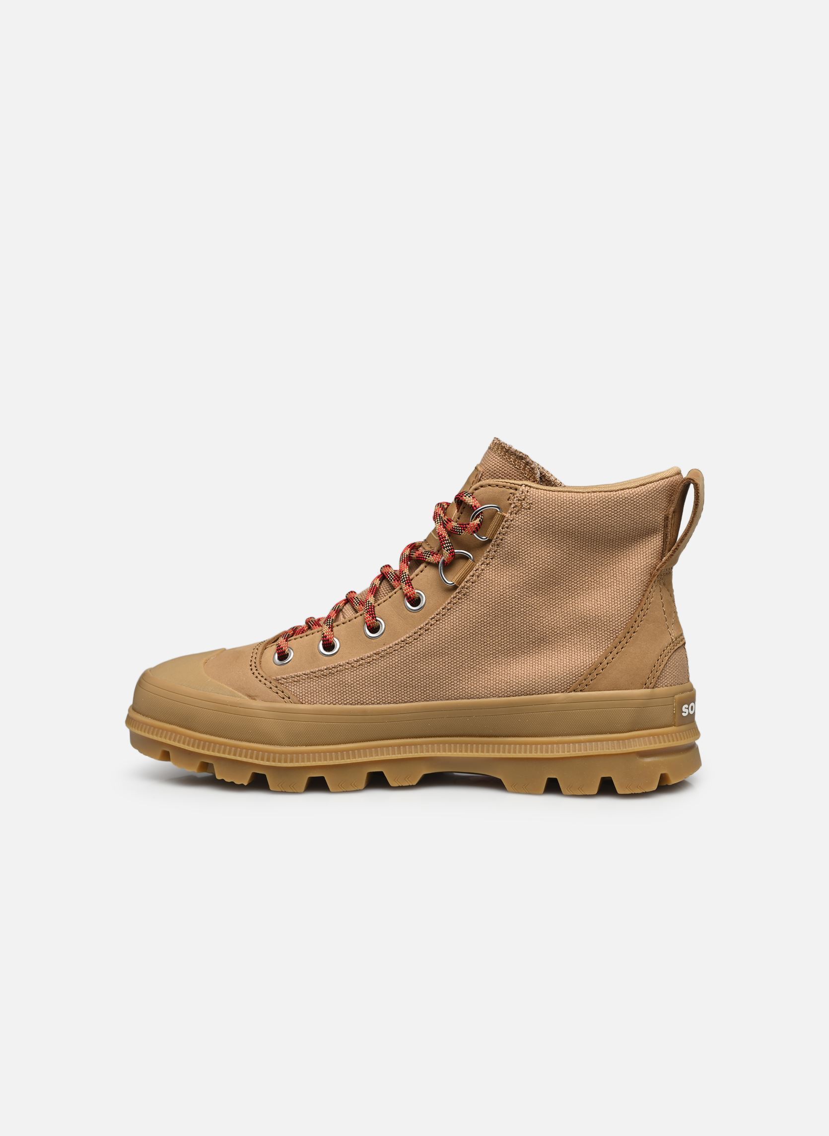Leinen-Sneaker SCOUT N ABOUT MID SNEAKER damen braun Sorel Leinen-Sneaker SCOUT N ABOUT MID SNEAKER damen braun Caribou Buff, Gum