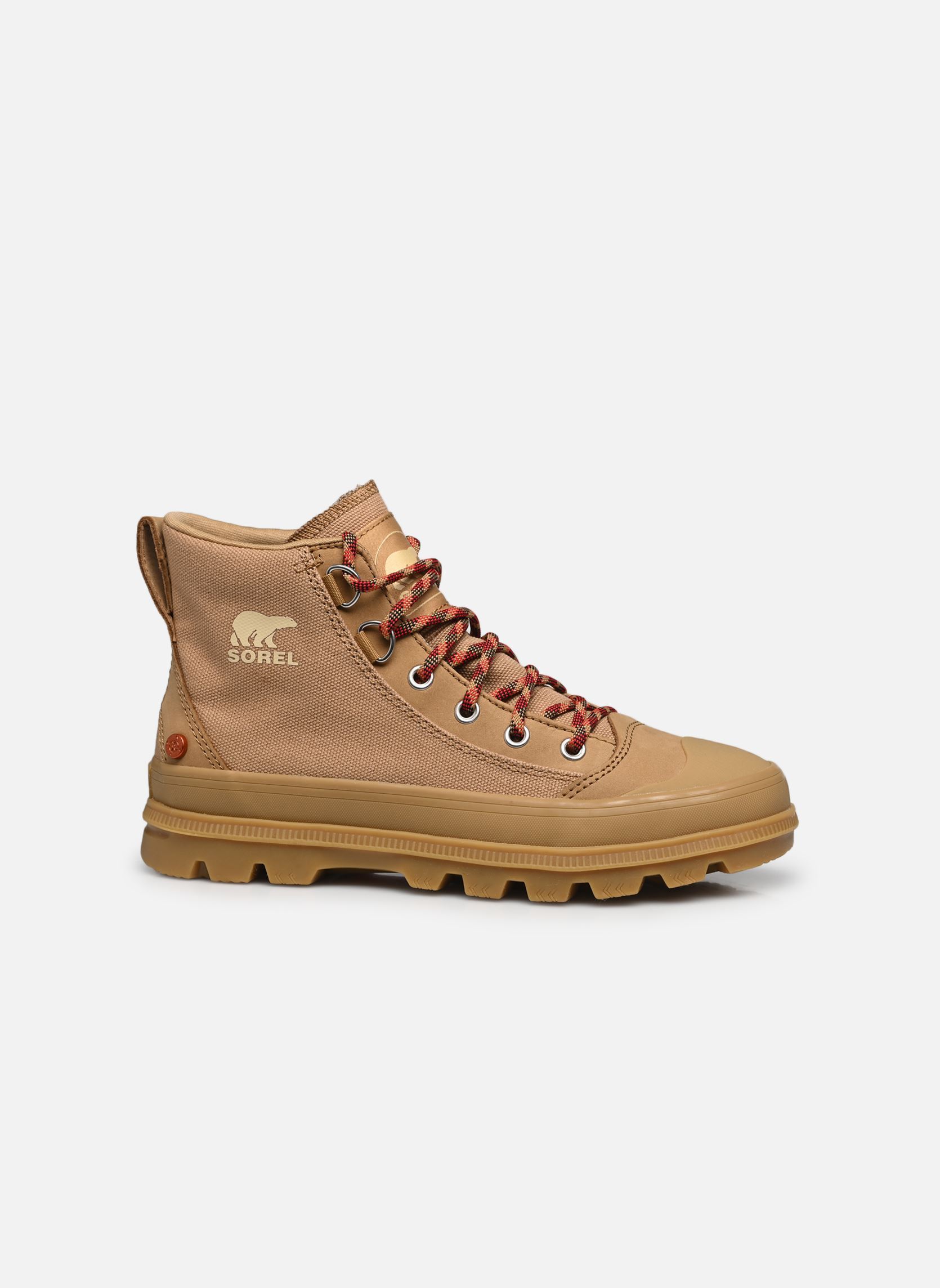 Leinen-Sneaker SCOUT N ABOUT MID SNEAKER damen braun Sorel Leinen-Sneaker SCOUT N ABOUT MID SNEAKER damen braun Caribou Buff, Gum
