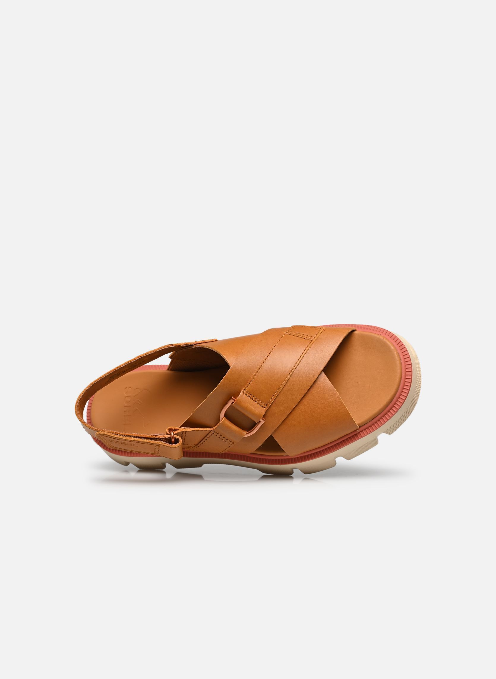 Flache Sandalen REIN CB CRISSCROSS SANDAL damen braun Sorel Flache Sandalen REIN CB CRISSCROSS SANDAL damen braun Canyon Gold, Bleached Ceramic