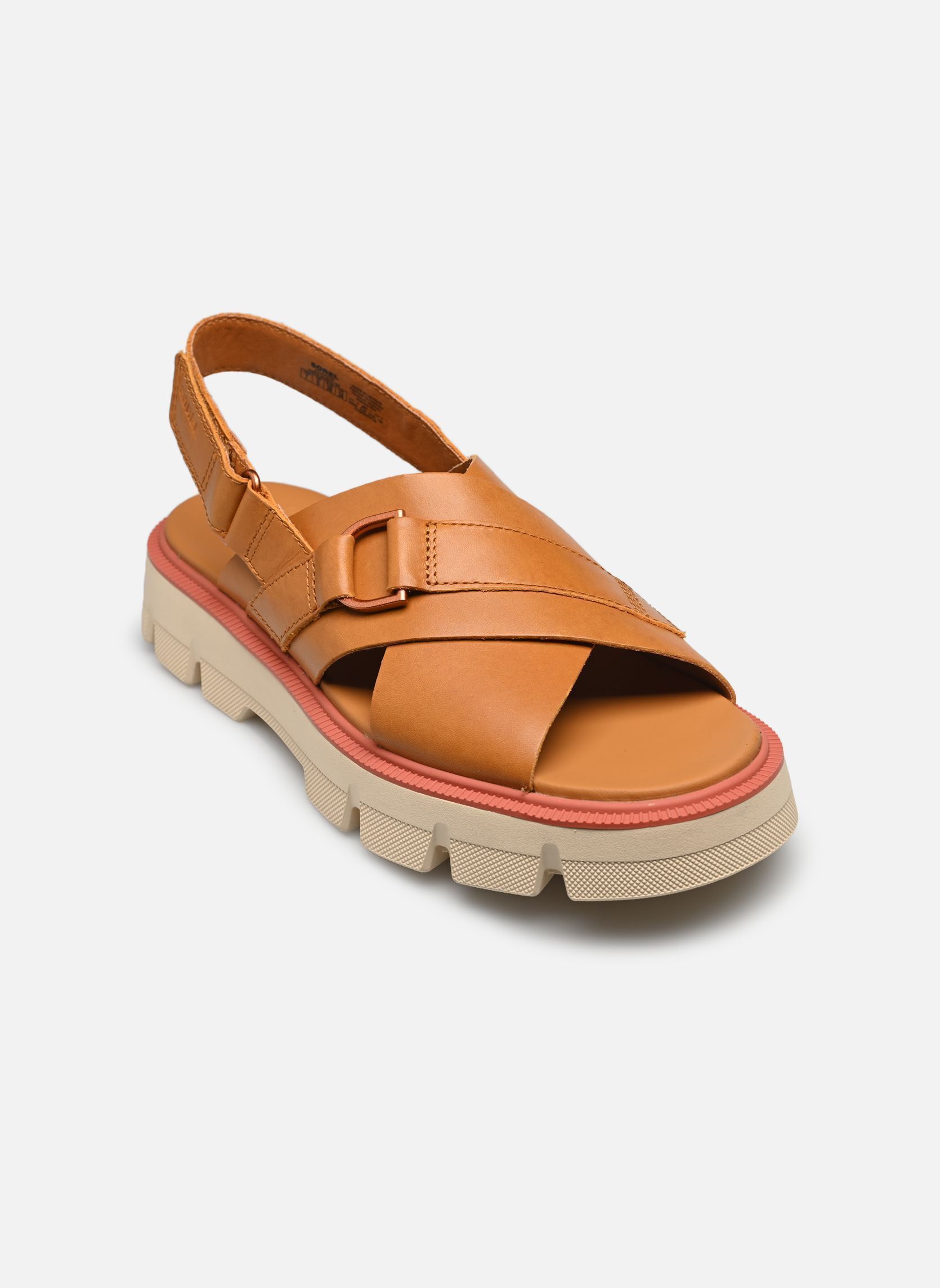 Flache Sandalen REIN CB CRISSCROSS SANDAL damen braun Sorel Flache Sandalen REIN CB CRISSCROSS SANDAL damen braun Canyon Gold, Bleached Ceramic