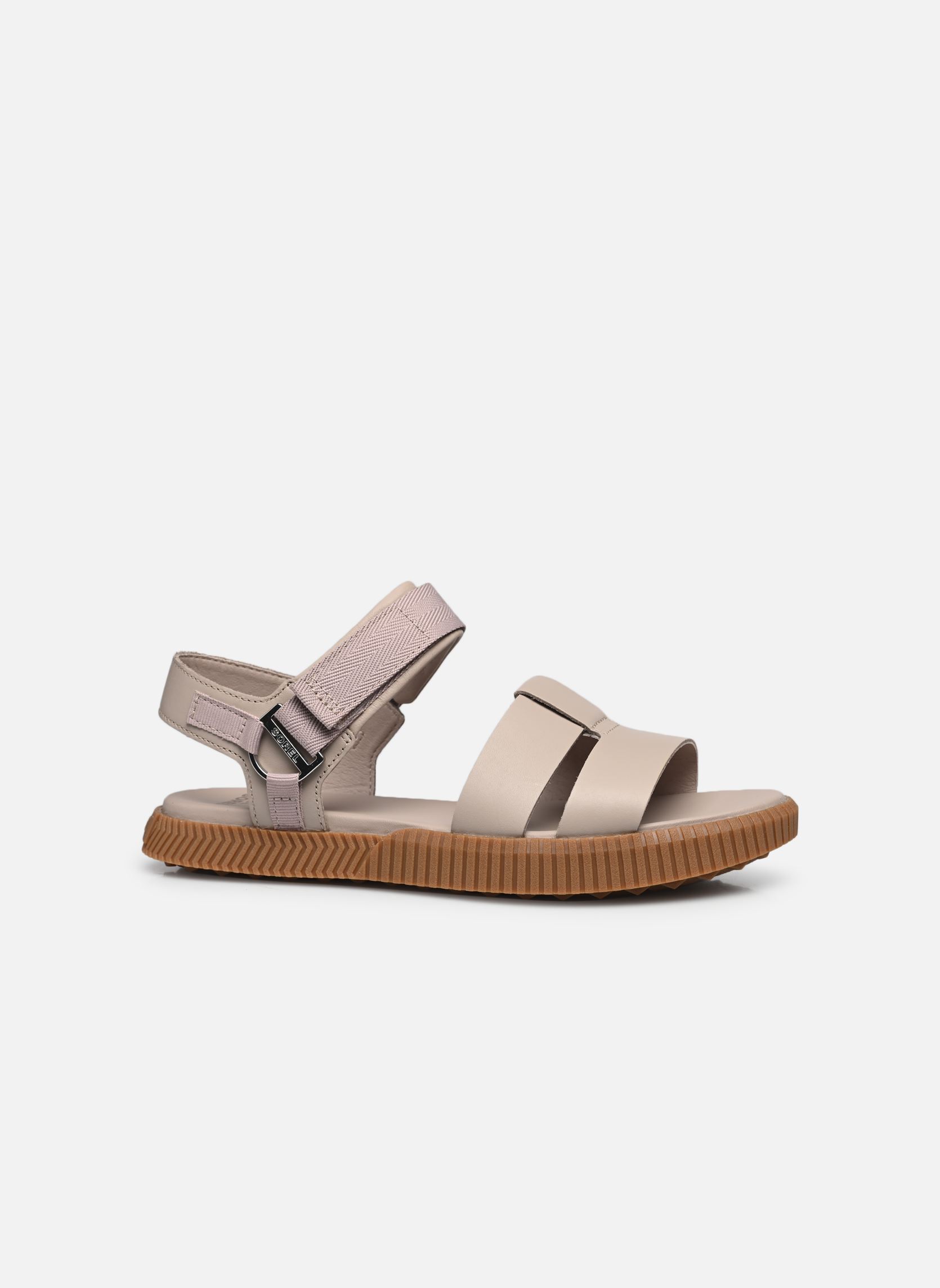 Sandalias planas ONA AVE ANKLE STRAP FLAT SANDAL mujer gris Sorel Sandalias planas ONA AVE ANKLE STRAP FLAT SANDAL mujer gris Crushed Clay, Gum