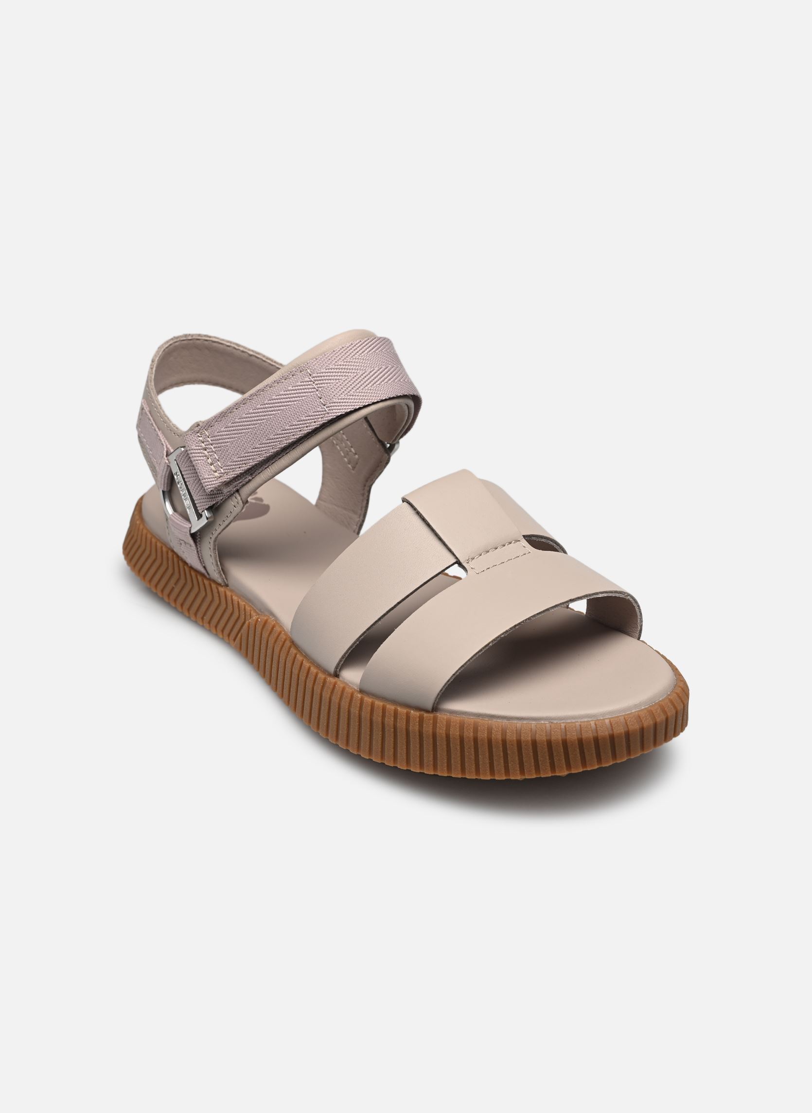 Sandalias planas ONA AVE ANKLE STRAP FLAT SANDAL mujer gris Sorel Sandalias planas ONA AVE ANKLE STRAP FLAT SANDAL mujer gris Crushed Clay, Gum