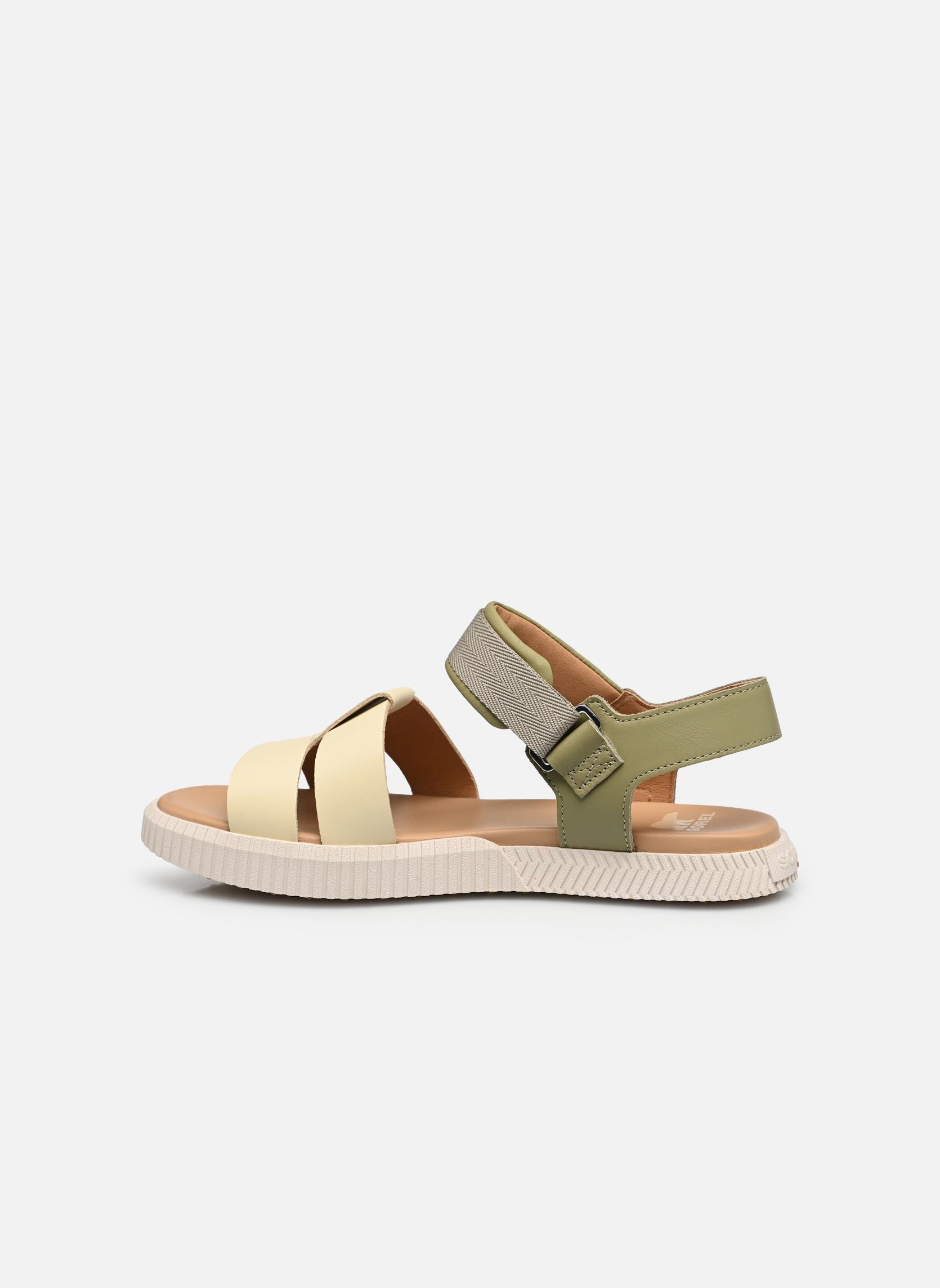 Sandales plates ONA AVE ANKLE STRAP FLAT SANDAL femme blanc Sorel Sandales plates ONA AVE ANKLE STRAP FLAT SANDAL femme blanc Dusty Twill, Honey White