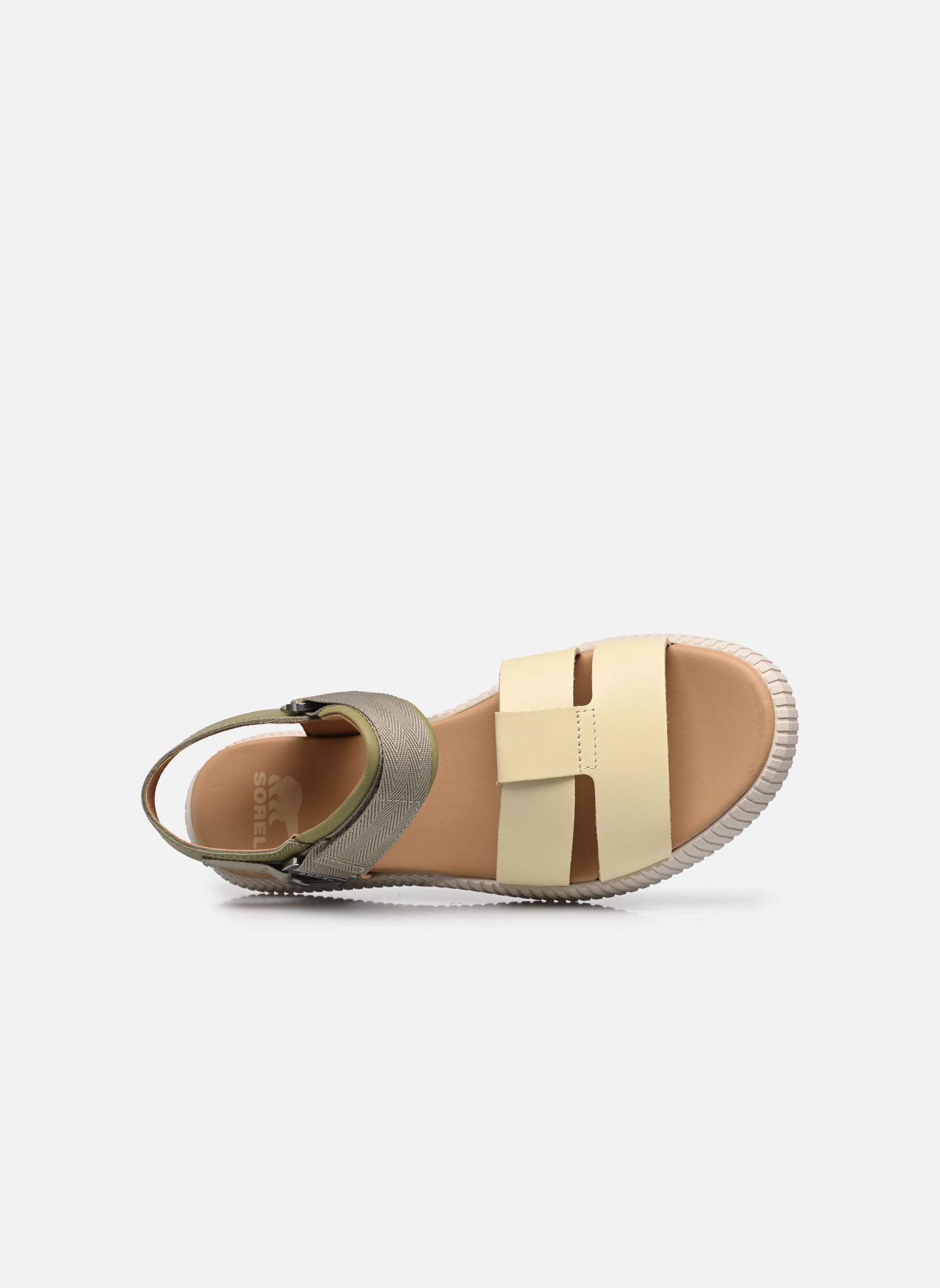 Sandales plates ONA AVE ANKLE STRAP FLAT SANDAL femme blanc Sorel Sandales plates ONA AVE ANKLE STRAP FLAT SANDAL femme blanc Dusty Twill, Honey White
