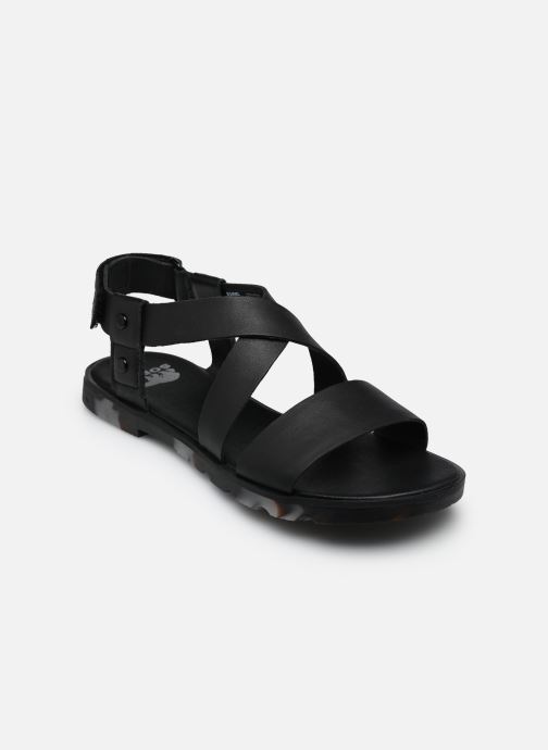 Sorel Sandales plates ELLA III CRISSCROSS SANDAL femme noir