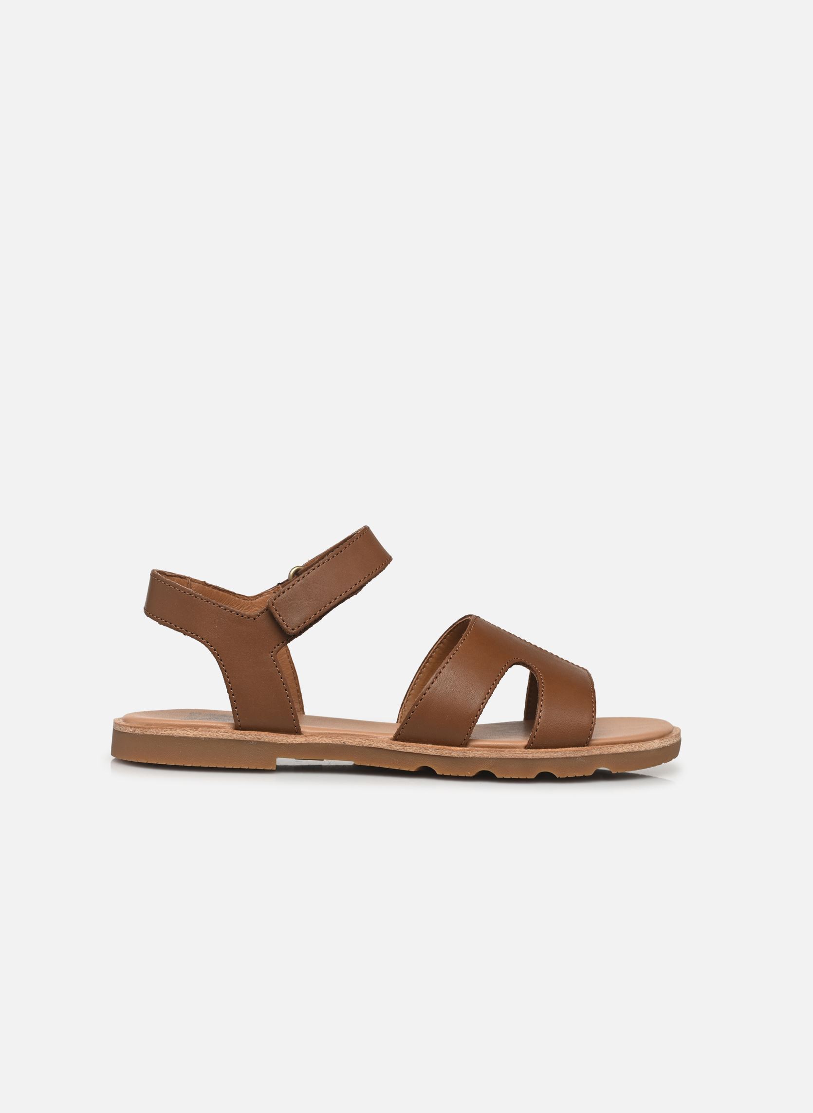 Platte sandalen ELLA III ANKLE STRAP dames bruin Sorel Platte sandalen ELLA III ANKLE STRAP dames bruin Velvet Tan, Gum