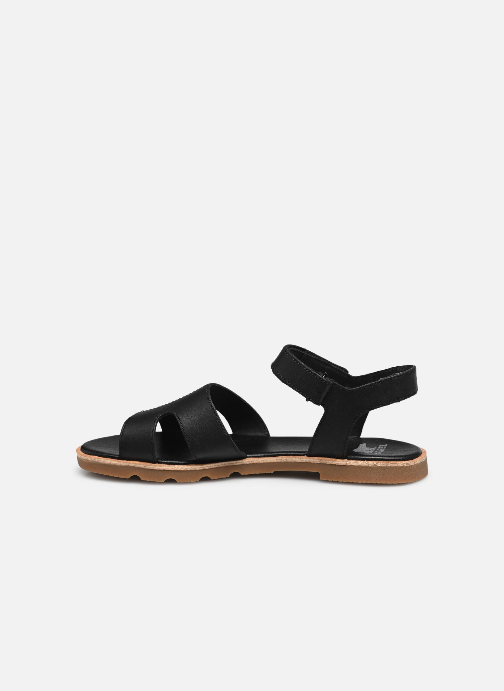 Sandalias planas ELLA III ANKLE STRAP mujer negro Sorel Sandalias planas ELLA III ANKLE STRAP mujer negro Black, Gum 2