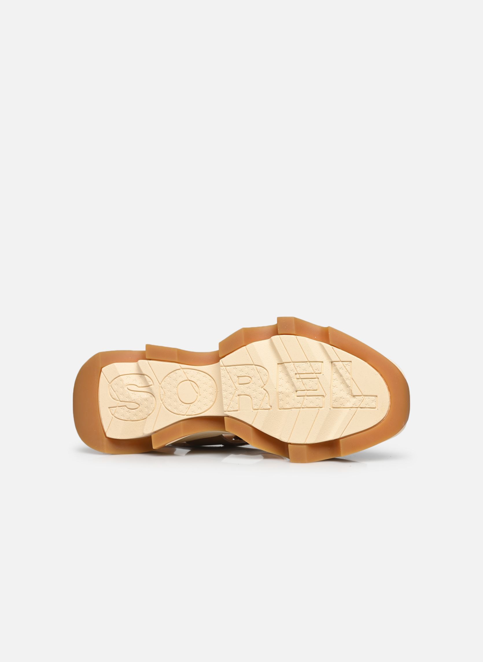 Sandalias y plataformas de cuña KINETIC IMPACT Y-STRAP HIGH SANDAL mujer beige Sorel Sandalias y plataformas de cuña KINETIC IMPACT Y-STRAP HIGH SANDAL mujer beige HONEST BEIGE, HONEY WHITE