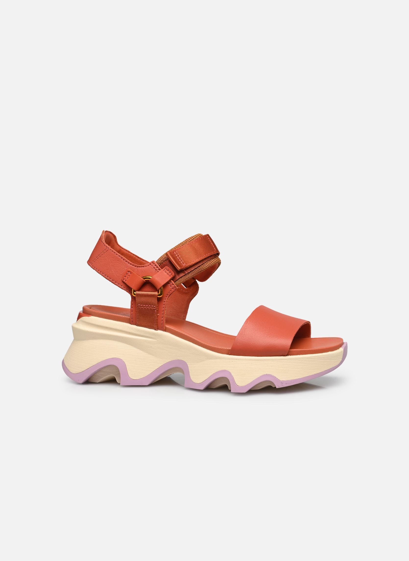 Sandali con zeppa e plateau KINETIC IMPACT Y-STRAP HIGH SANDAL donna arancione Sorel Sandali con zeppa e plateau KINETIC IMPACT Y-STRAP HIGH SANDAL donna arancione Tuscan, Aura