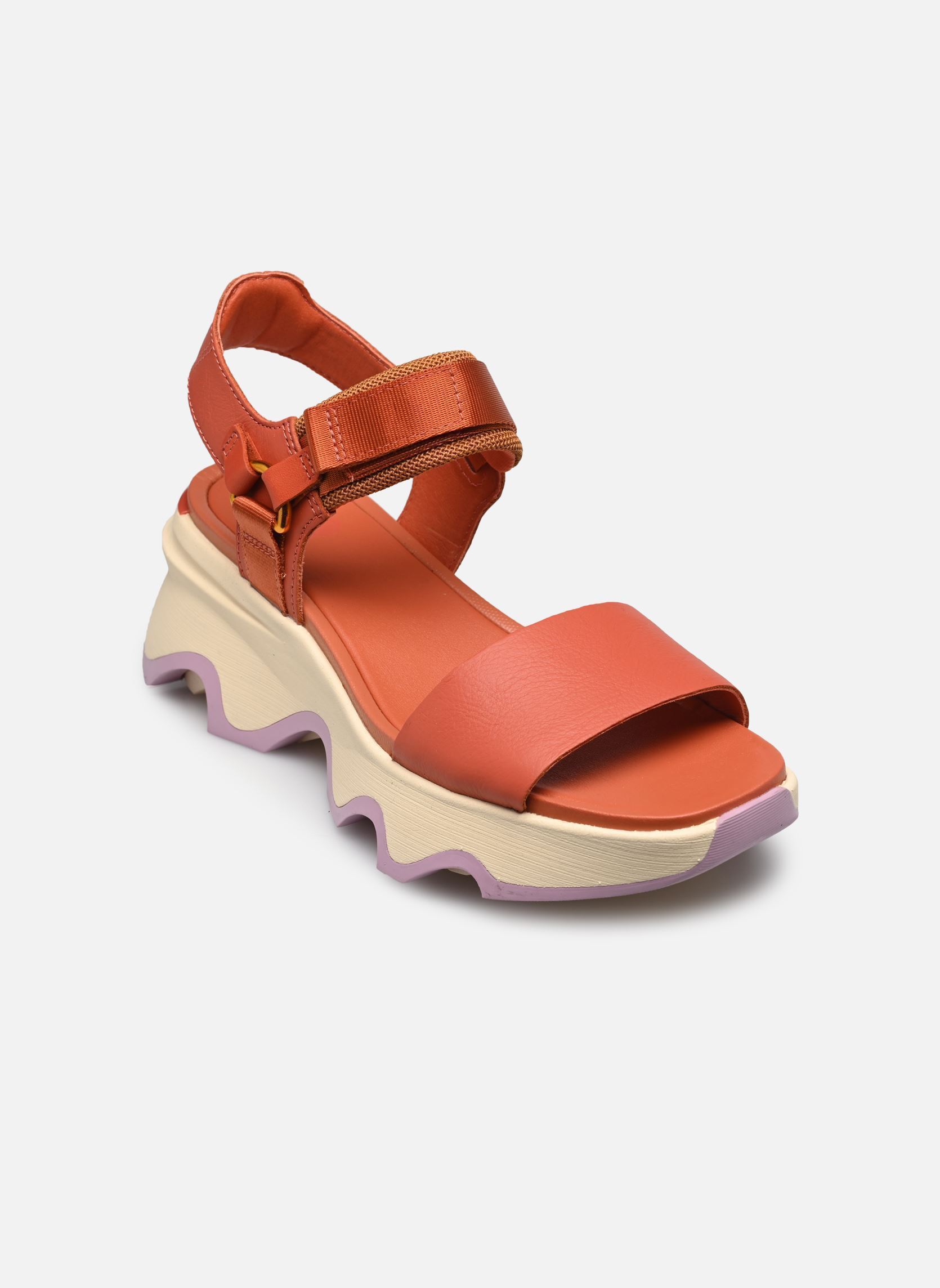 Sandali con zeppa e plateau KINETIC IMPACT Y-STRAP HIGH SANDAL donna arancione Sorel Sandali con zeppa e plateau KINETIC IMPACT Y-STRAP HIGH SANDAL donna arancione Tuscan, Aura