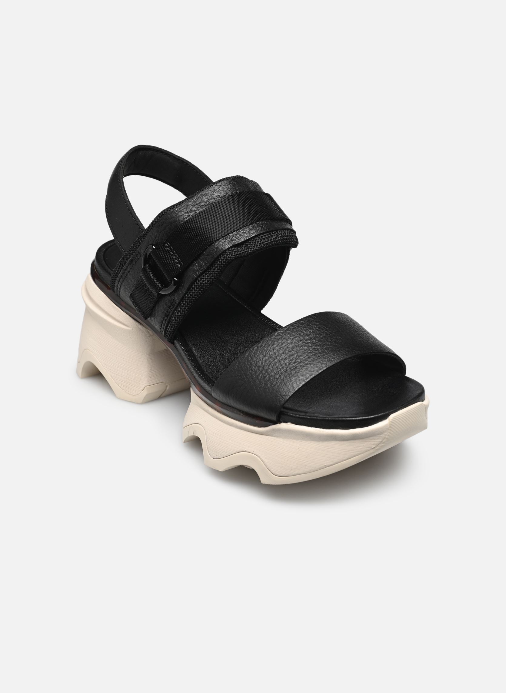 Sandalias KINETIC IMPACT SLINGBACK HEEL SANDAL mujer negro Sorel Sandalias KINETIC IMPACT SLINGBACK HEEL SANDAL mujer negro Black, Chalk