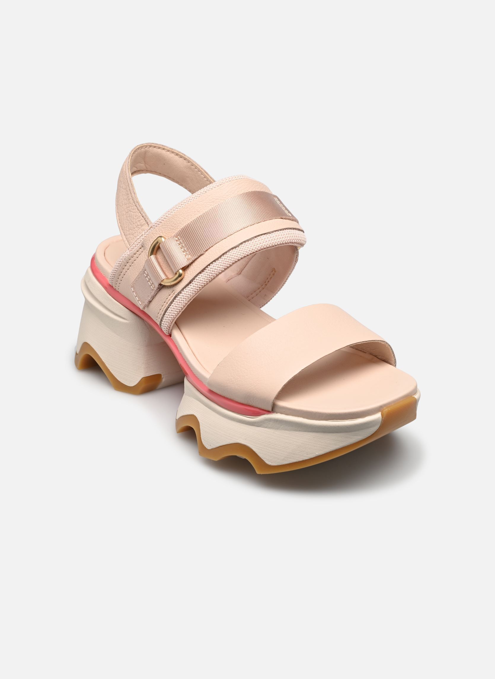 Sandales KINETIC IMPACT SLINGBACK HEEL SANDAL femme beige Sorel Sandales KINETIC IMPACT SLINGBACK HEEL SANDAL femme beige Pearlescent, Coral Blossom