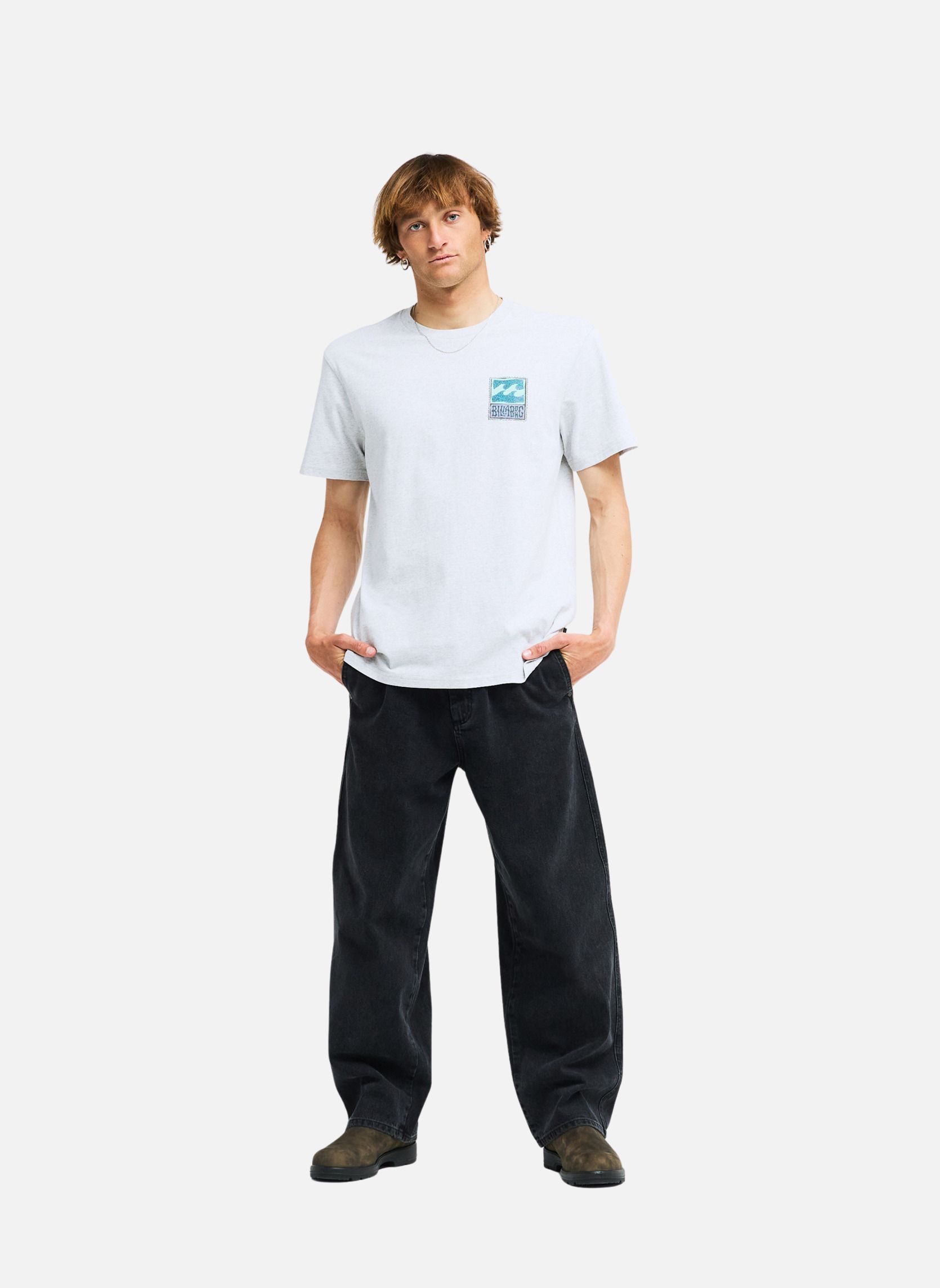 Tee-shirts Stamp homme gris Billabong Tee-shirts Stamp homme gris Gris