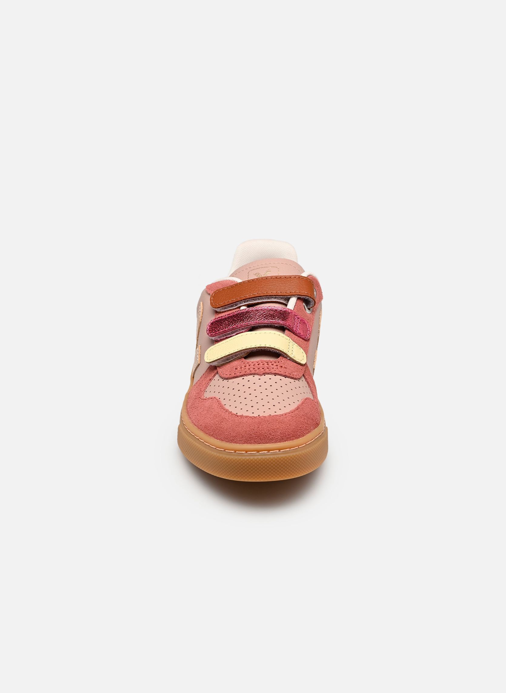 Niedrige Sneaker Small V-10 Velcro mädchen bordeaux Veja Niedrige Sneaker Small V-10 Velcro mädchen bordeaux BABE_PLATINE