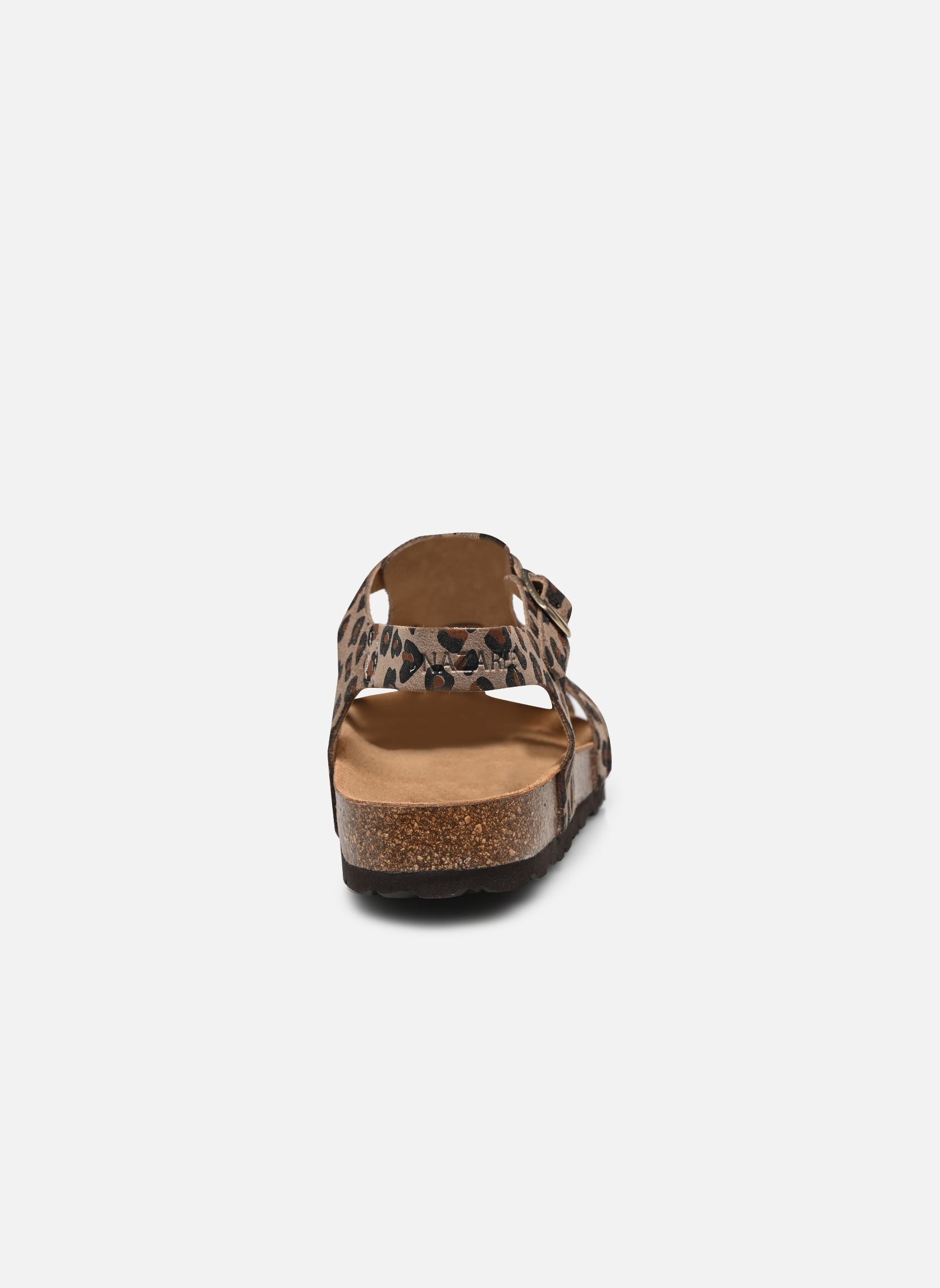 Sandales plates GAIA femme marron Nazarée Footcare Sandales plates GAIA femme marron LÉOPARD CLAIR