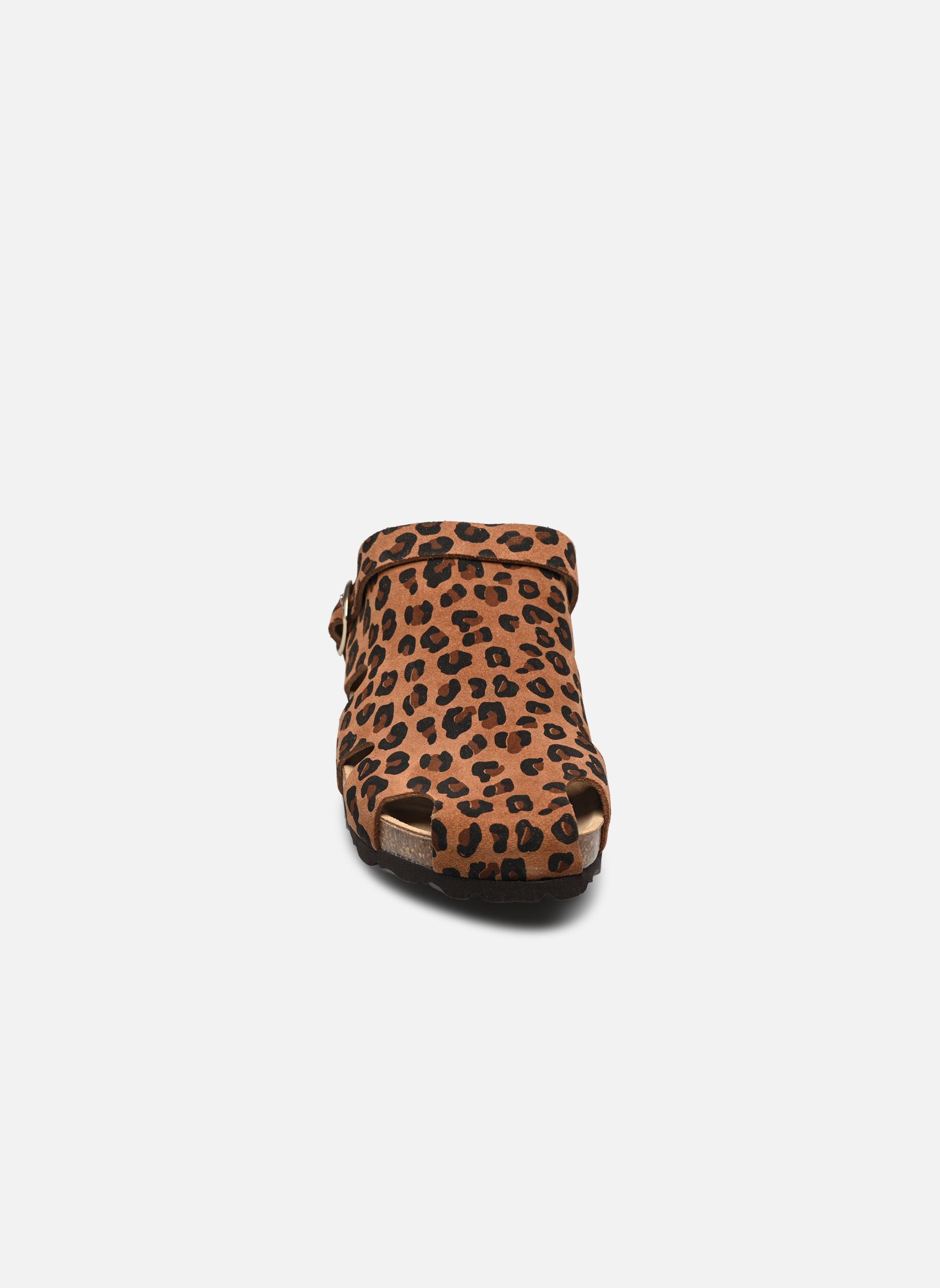 Zuecos y mules SUSANA mujer marrón Nazarée Footcare Zuecos y mules SUSANA mujer marrón LÉOPARD FONCÉ
