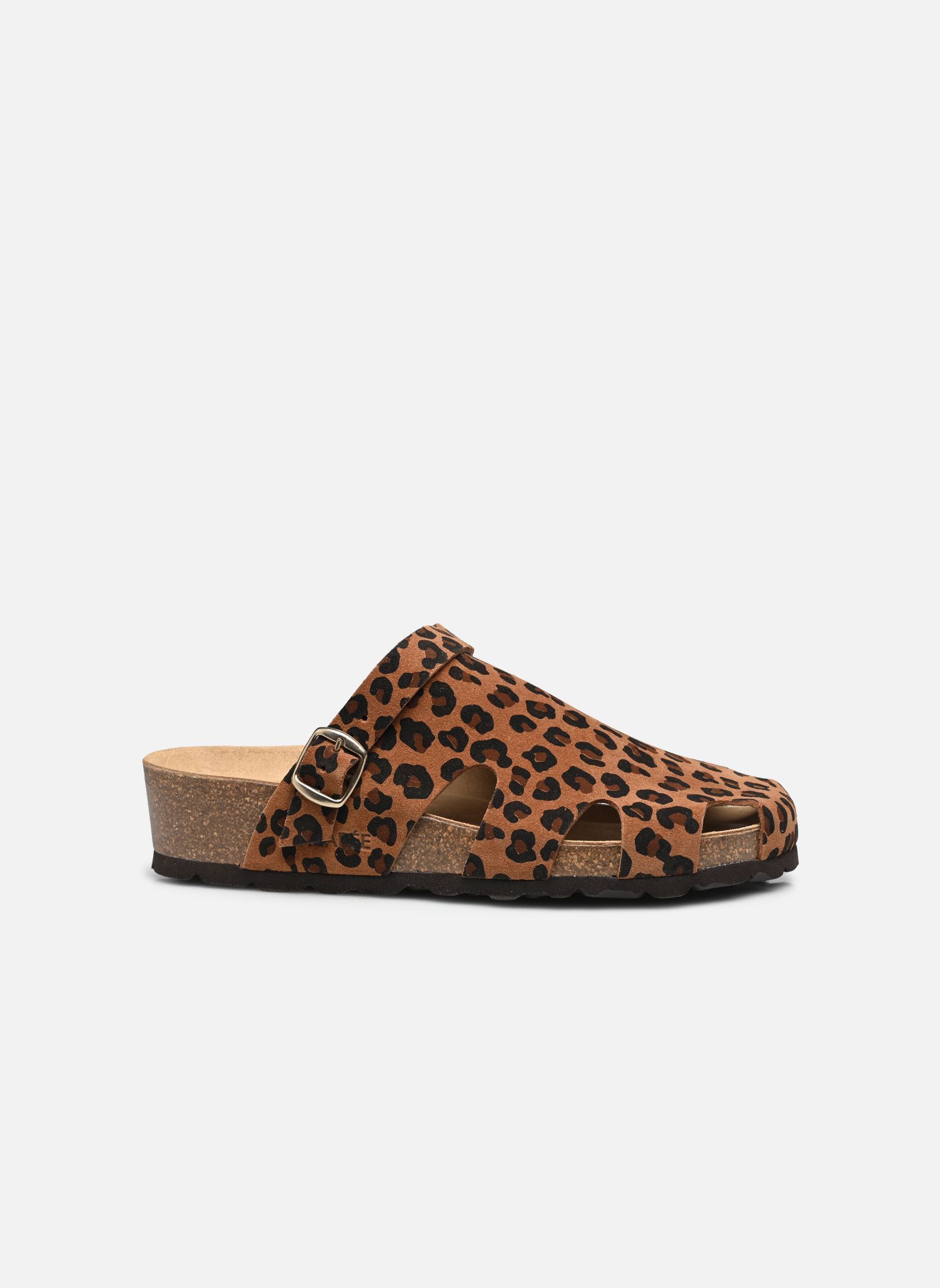 Zuecos y mules SUSANA mujer marrón Nazarée Footcare Zuecos y mules SUSANA mujer marrón LÉOPARD FONCÉ