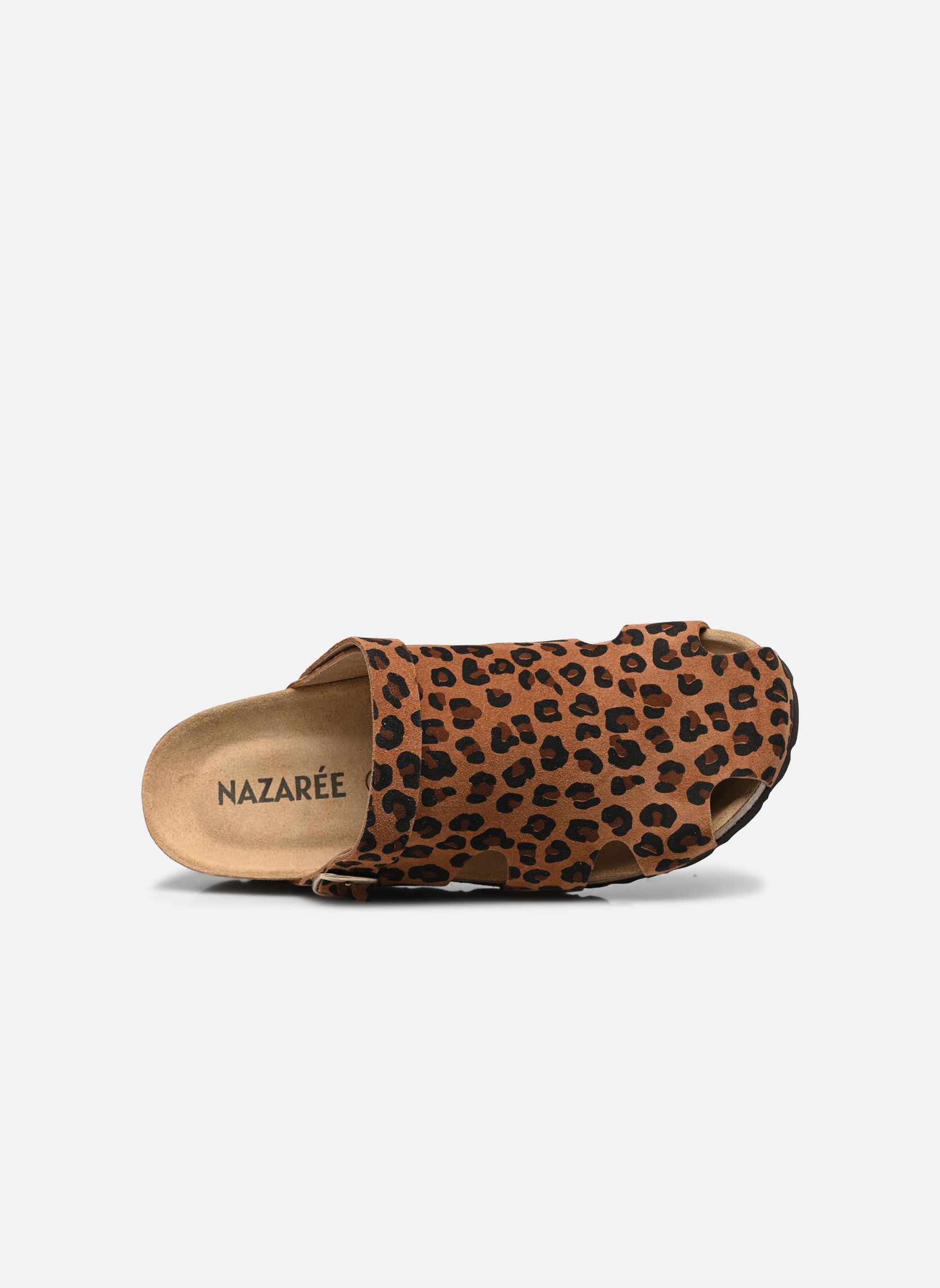 Zuecos y mules SUSANA mujer marrón Nazarée Footcare Zuecos y mules SUSANA mujer marrón LÉOPARD FONCÉ